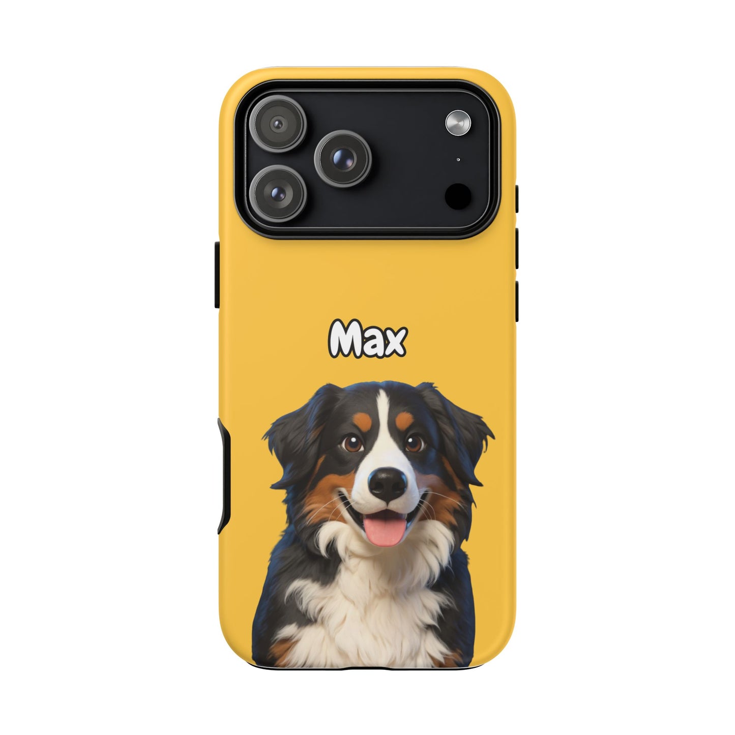 Custom Pet Portrait Tough iPhone Case - Yellow