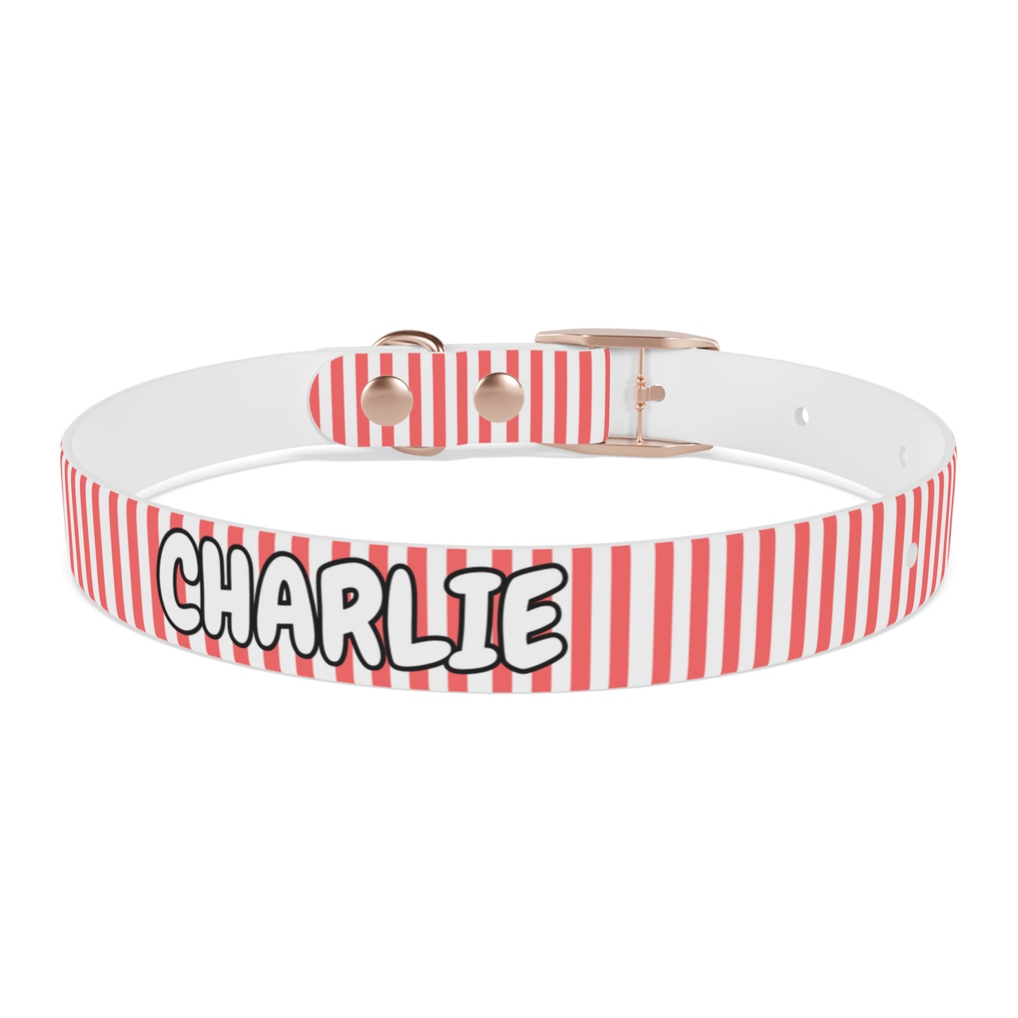 Custom Name Adjustable Pet Collar - Pink