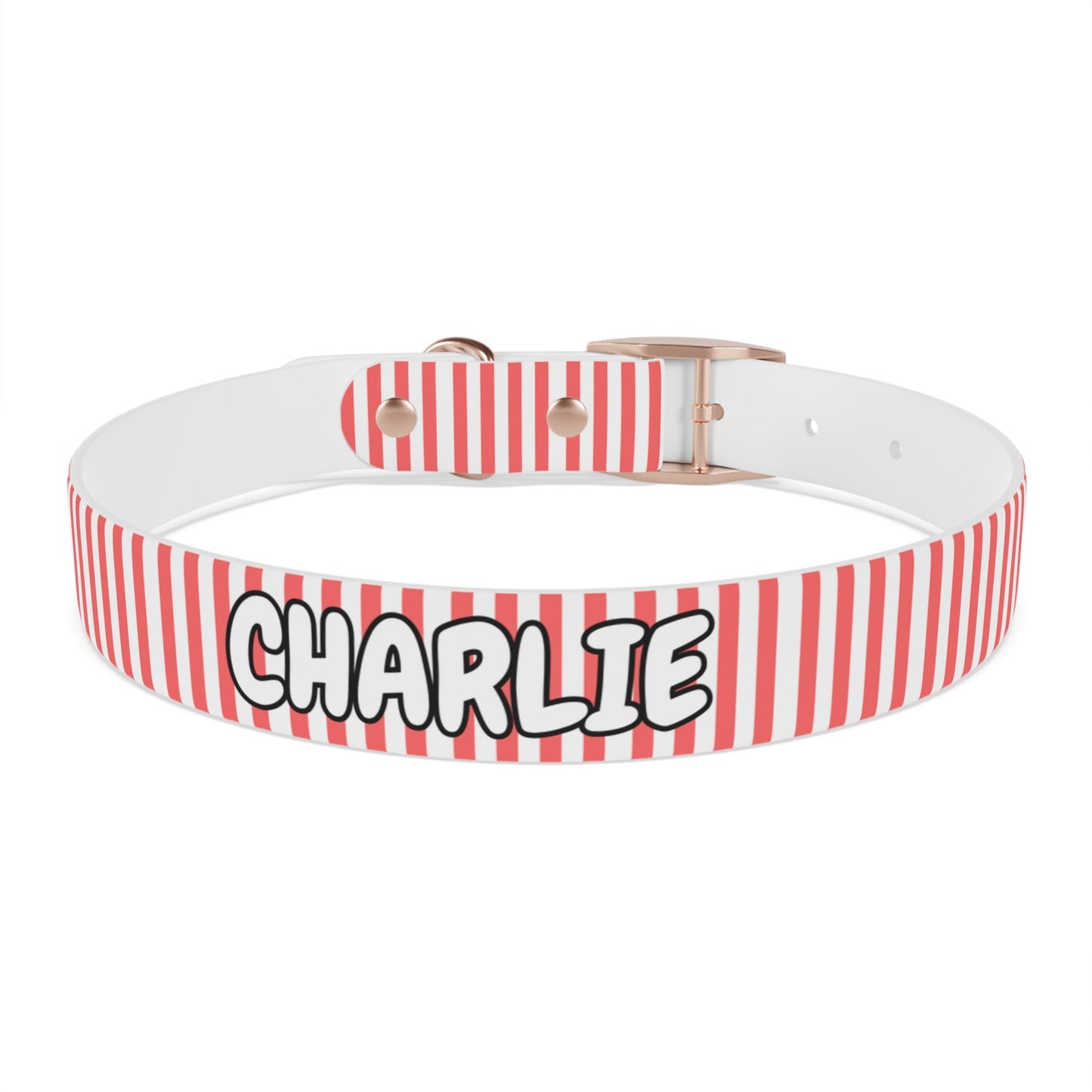 Custom Name Adjustable Pet Collar - Pink