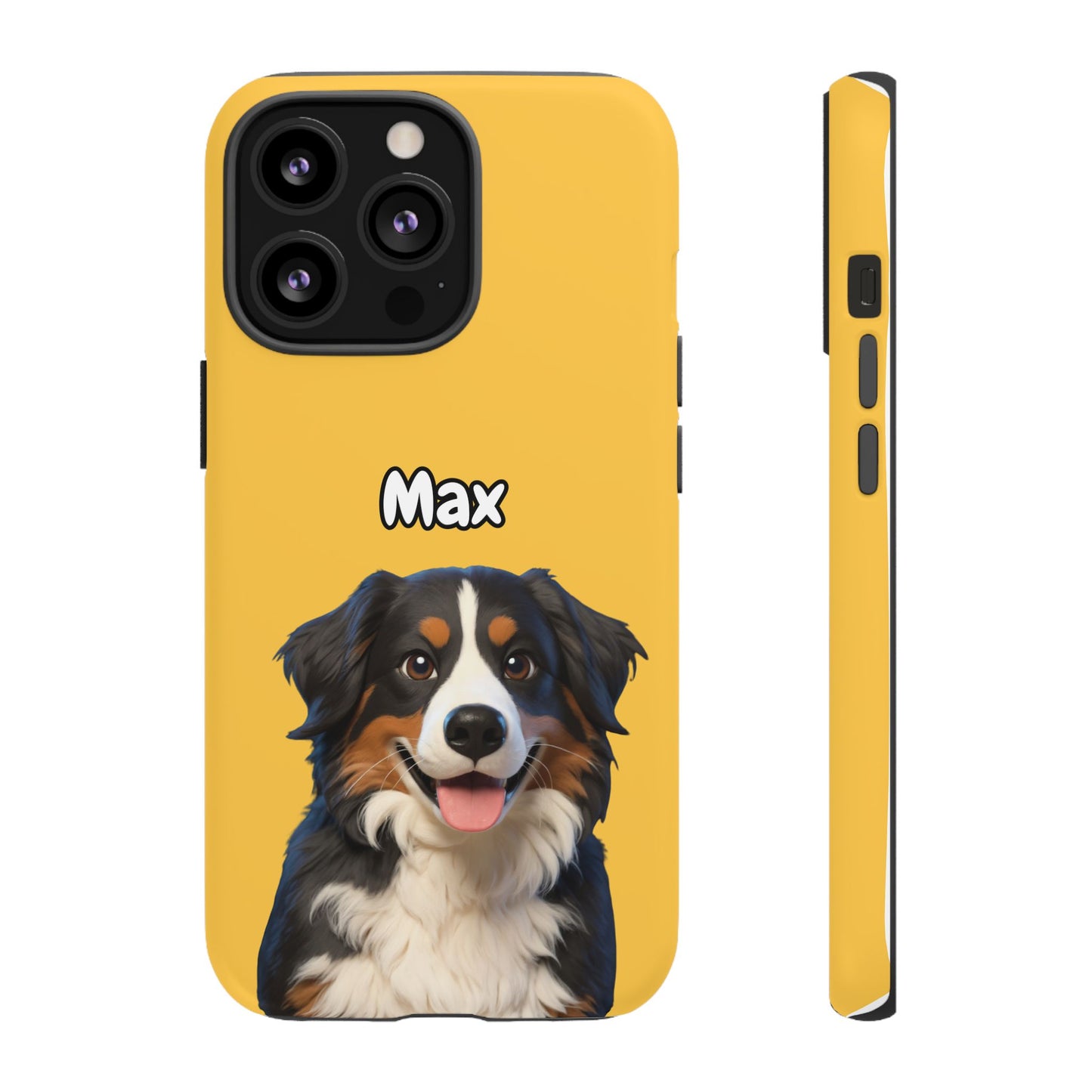 Custom Pet Portrait Tough iPhone Case - Yellow