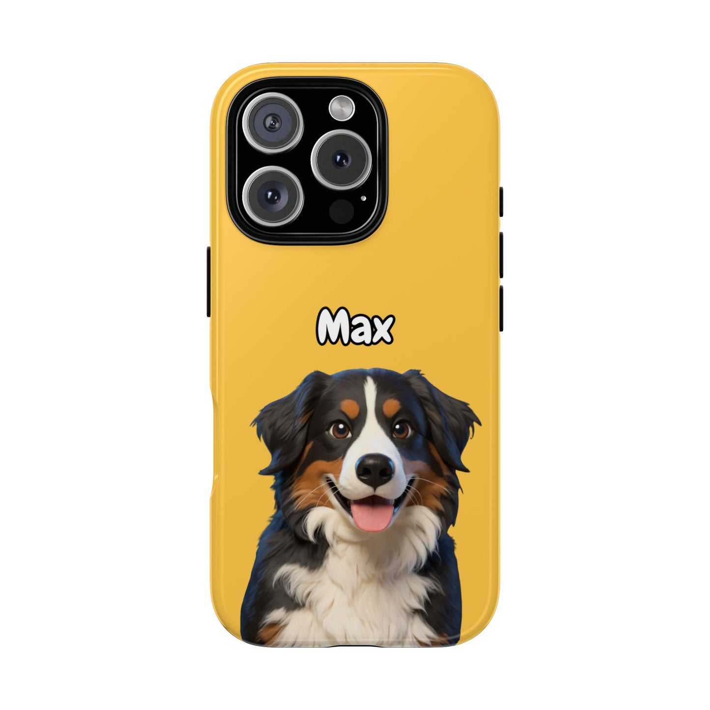 Custom Pet Portrait Tough iPhone Case - Yellow