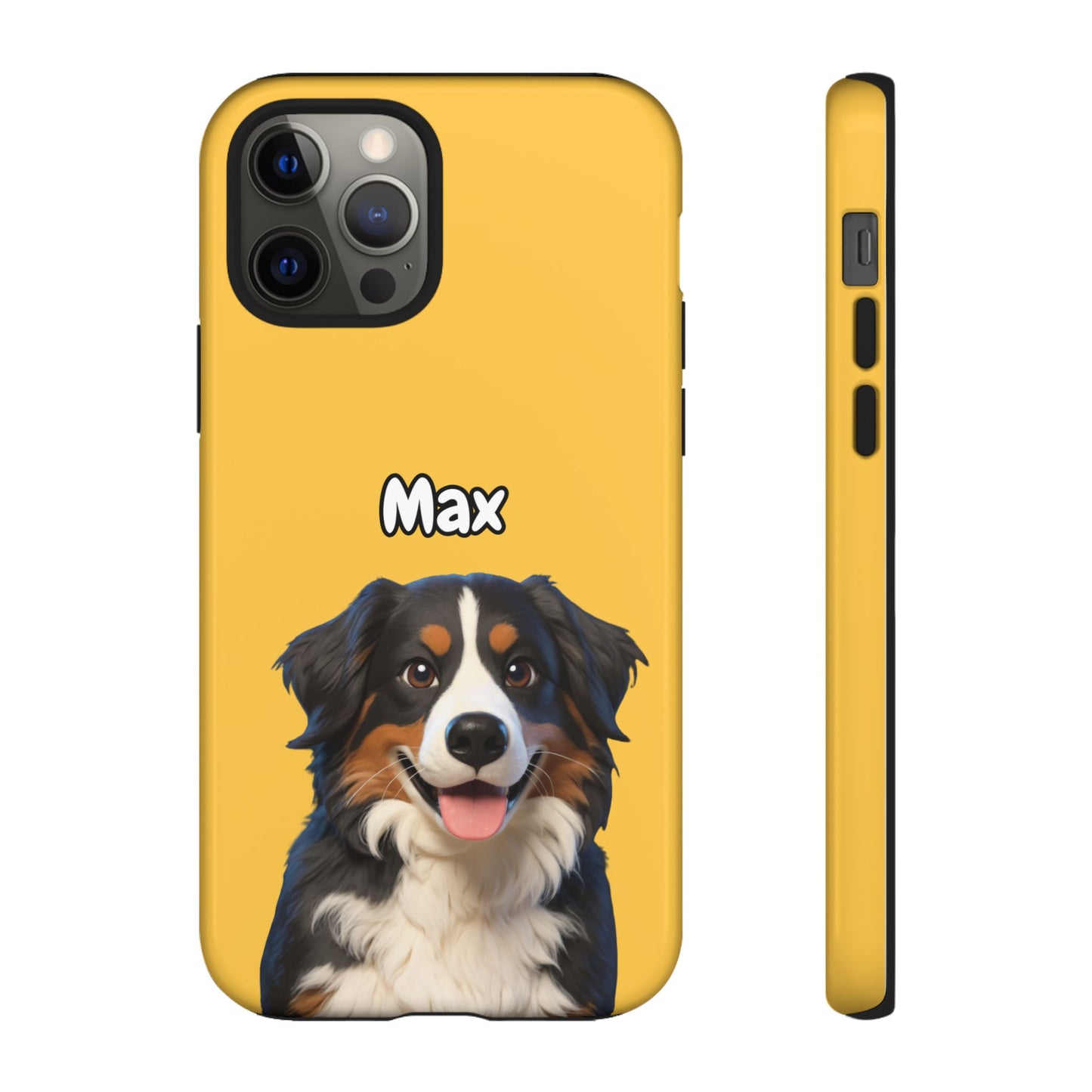 Custom Pet Portrait Tough iPhone Case - Yellow