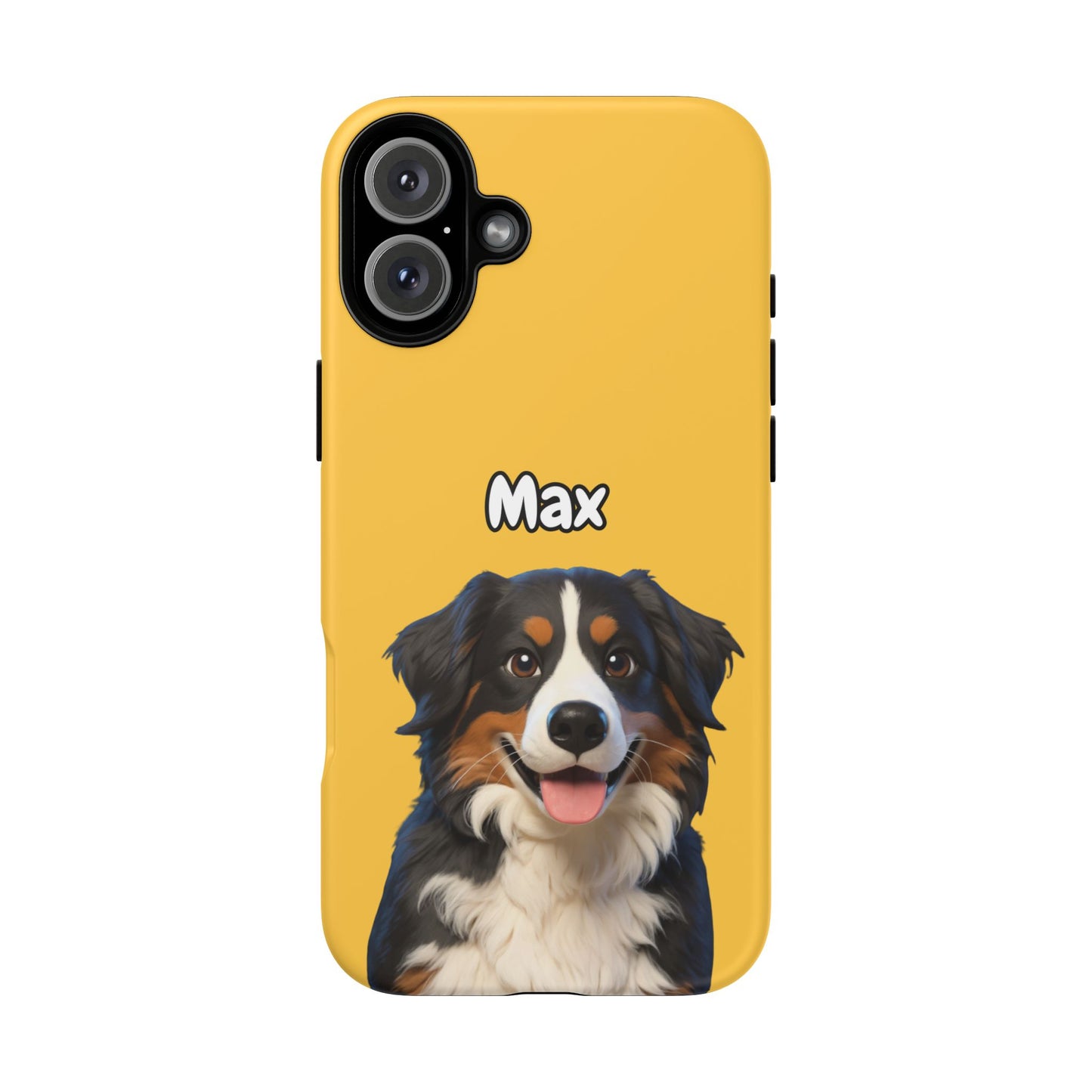 Custom Pet Portrait Tough iPhone Case - Yellow