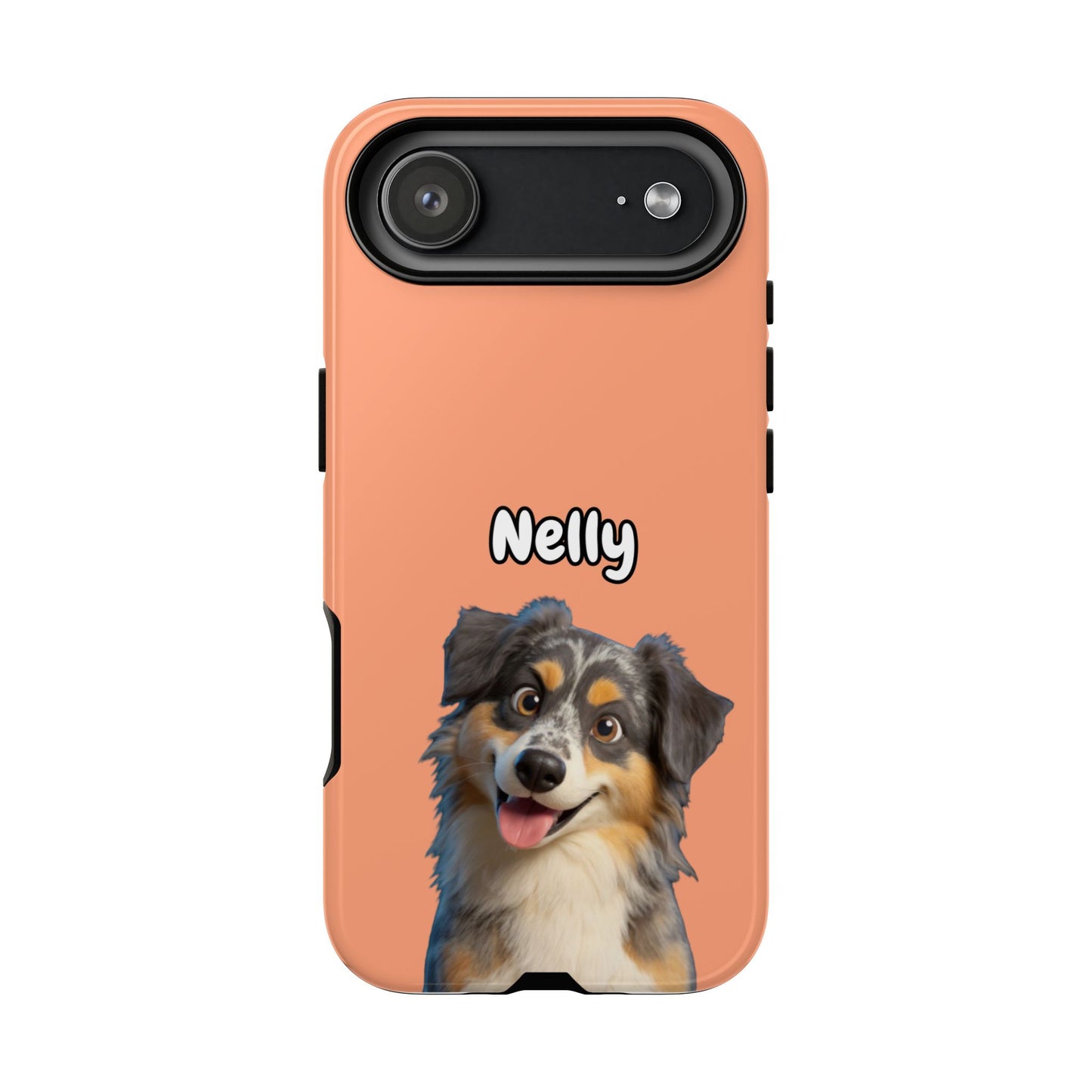 Custom Pet Portrait Tough iPhone Case - Orange