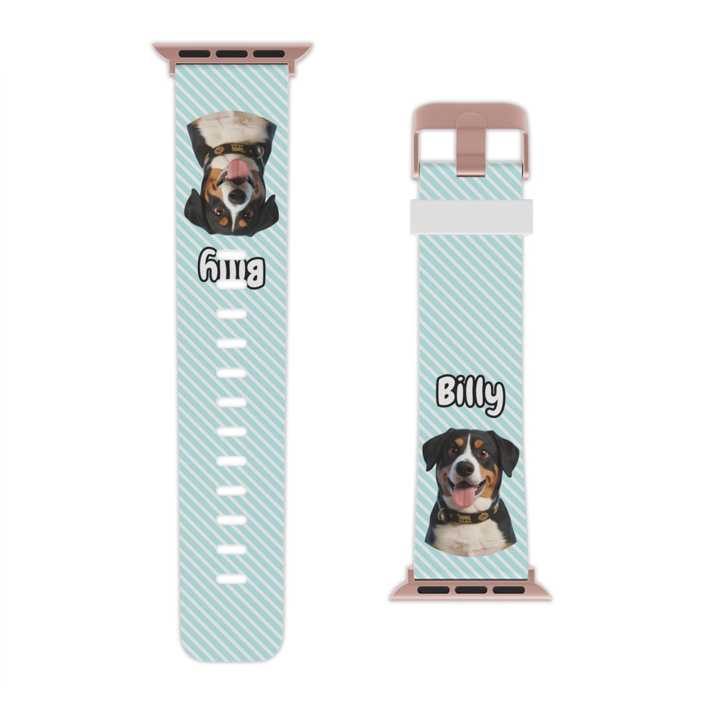 Custom Pet Apple Watch Band – Personalised Dog or Cat Watch Strap with Pet Name & Photo | Gift for Pet Lovers, iWatch Band Series 1–9 SE Ultra
