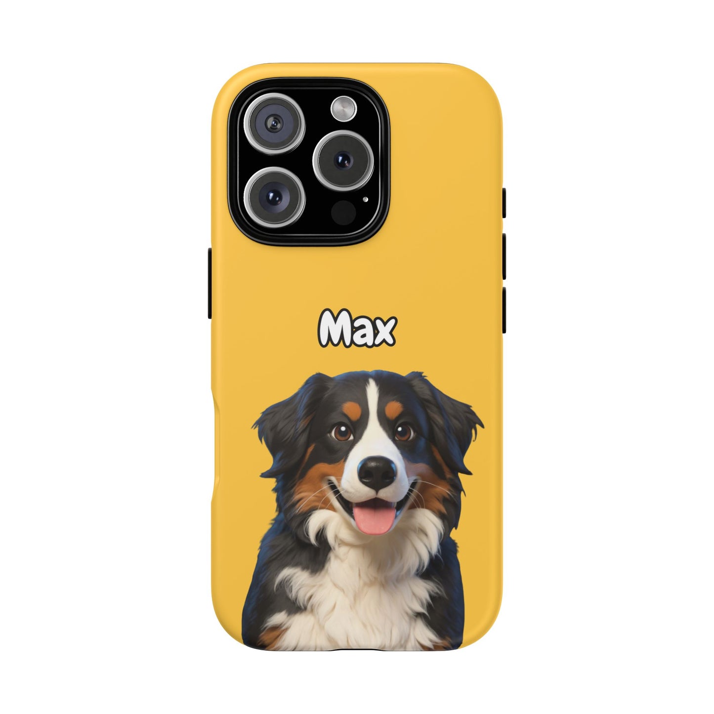 Custom Pet Portrait Tough iPhone Case - Yellow