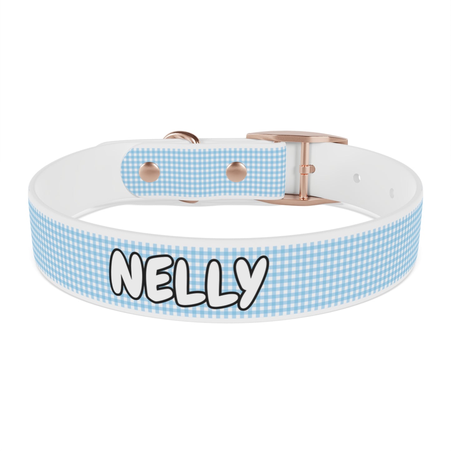 Custom Name Adjustable Pet Collar - Blue