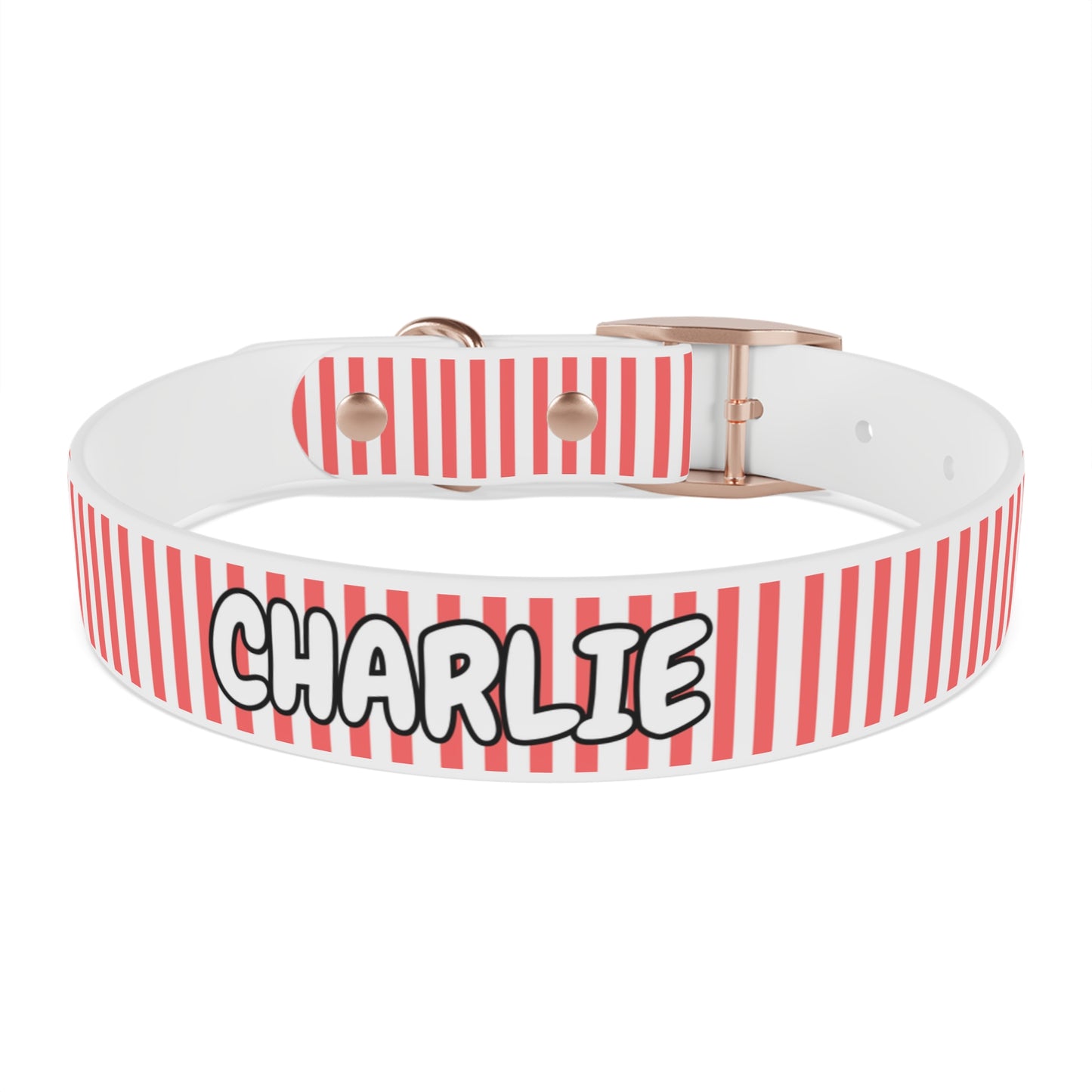Custom Name Adjustable Pet Collar - Pink