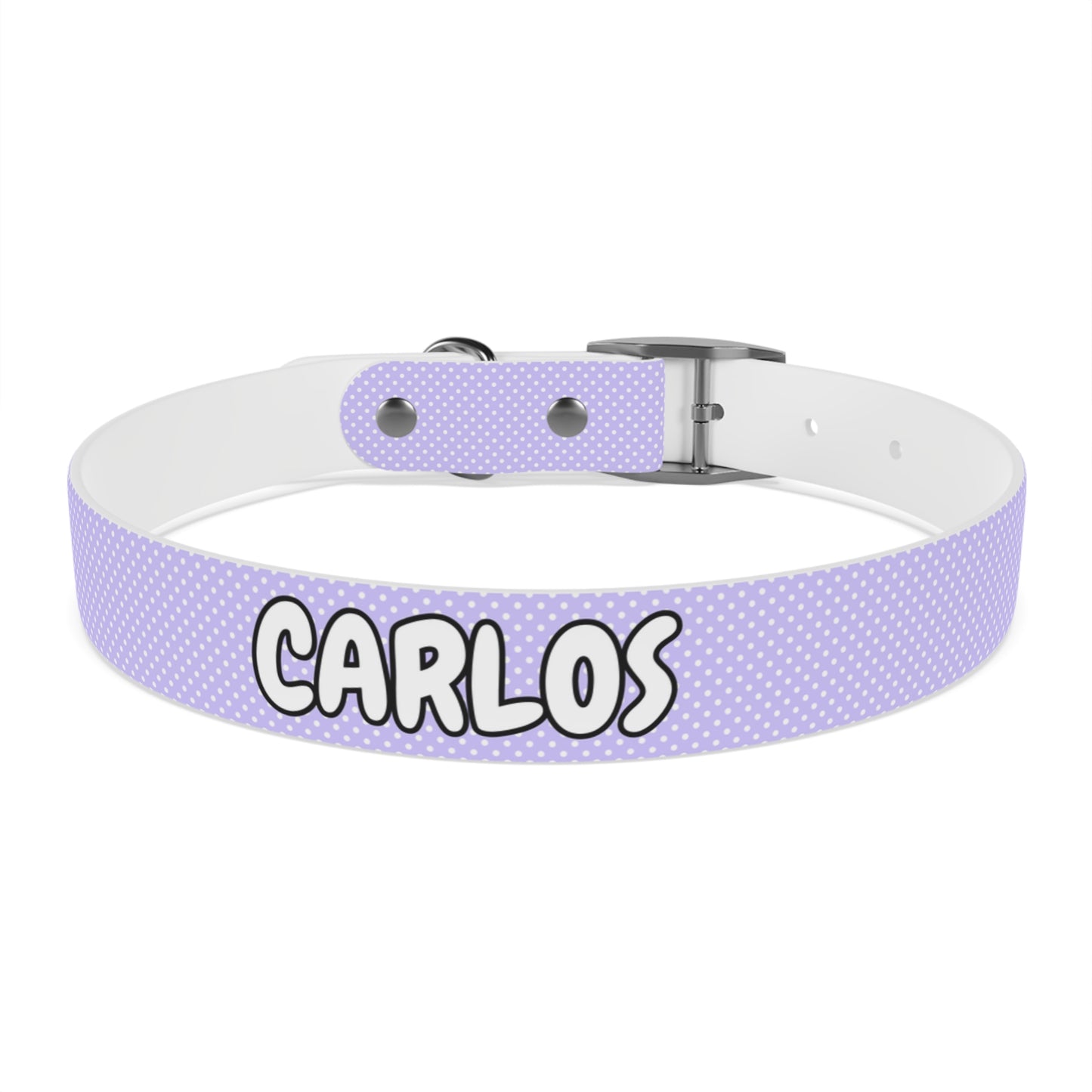 Custom Name Adjustable Pet Collar - Purple
