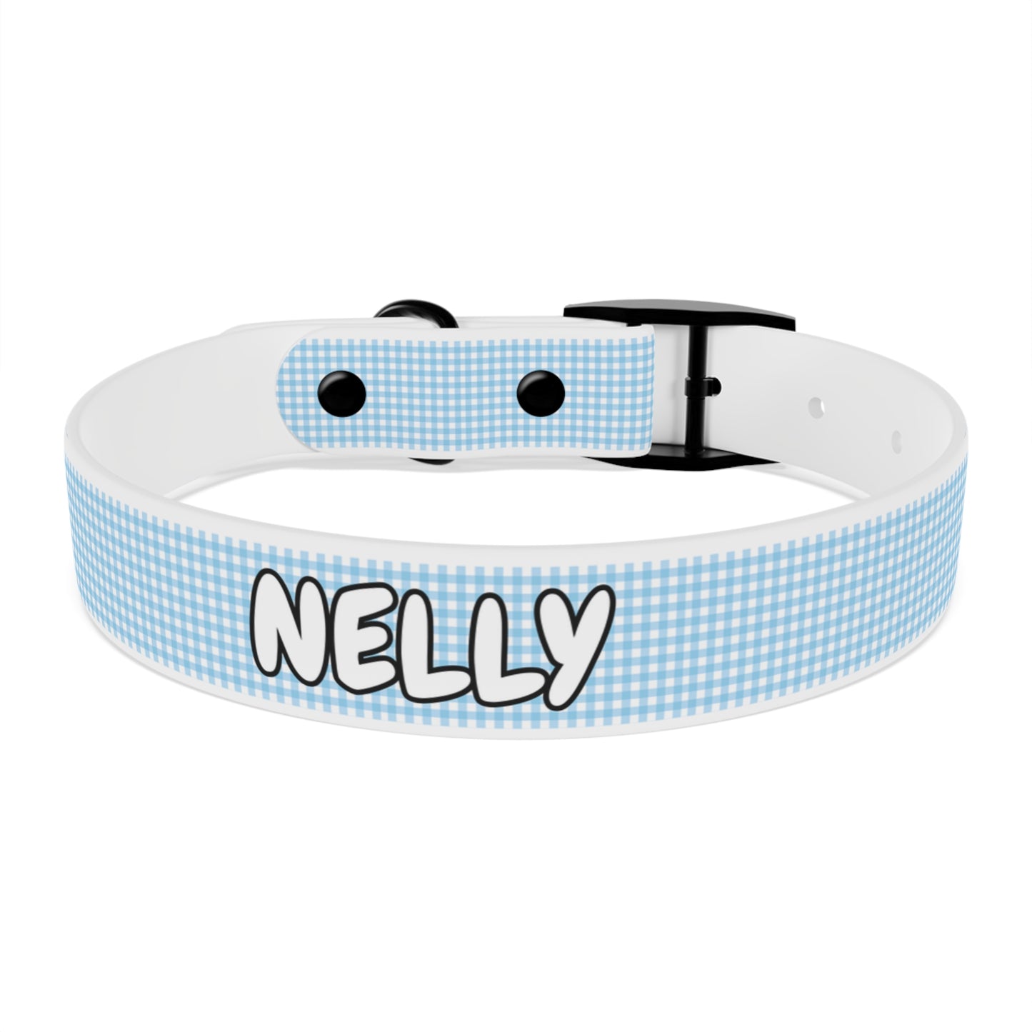 Custom Name Adjustable Pet Collar - Blue