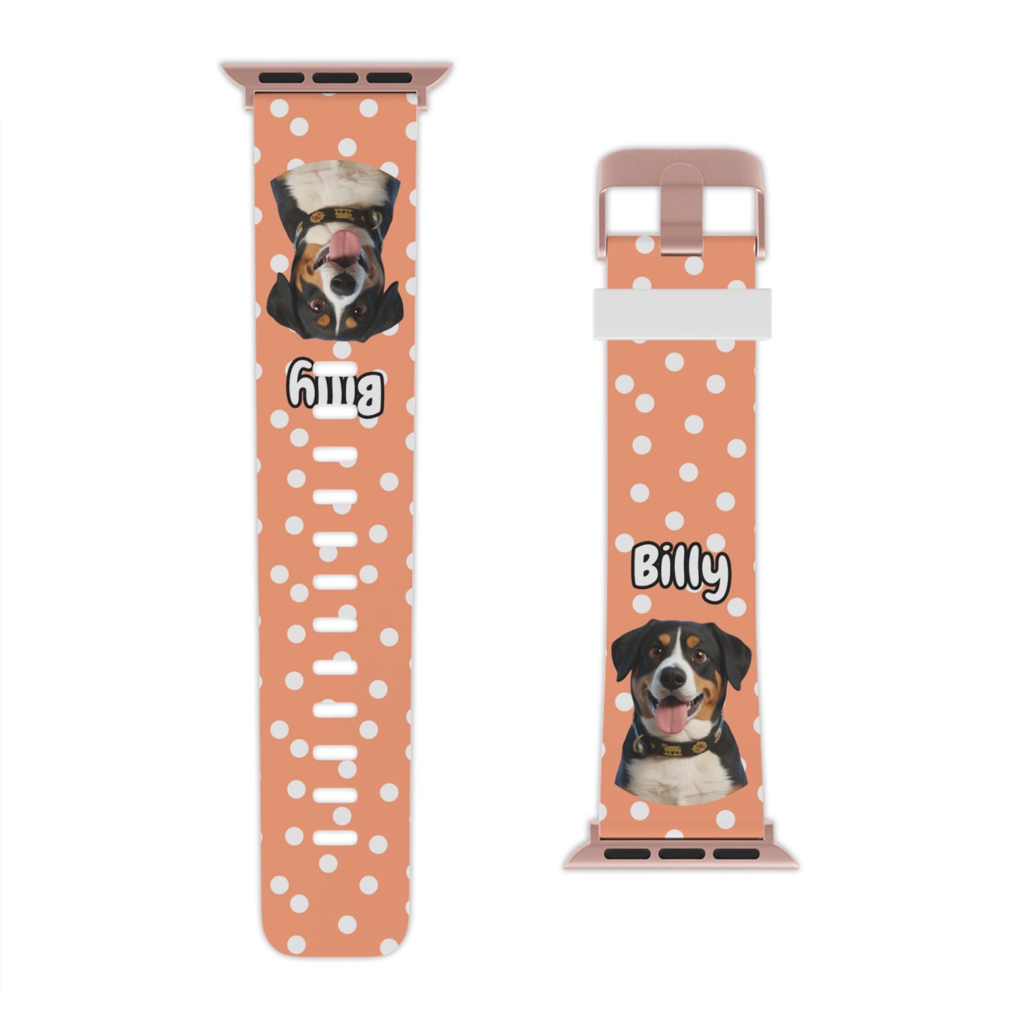 Custom Pet Apple Watch Band – Personalised Dog or Cat Watch Strap with Pet Name & Photo | Gift for Pet Lovers, iWatch Band Series 1–9 SE Ultra