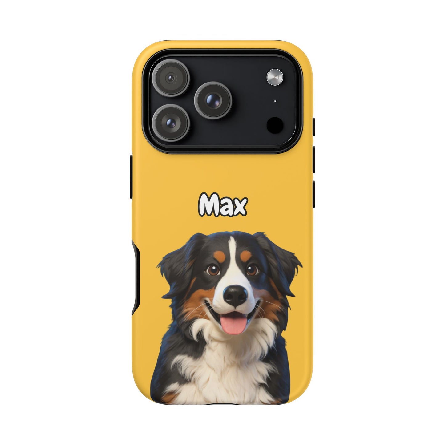 Custom Pet Portrait Tough iPhone Case - Yellow