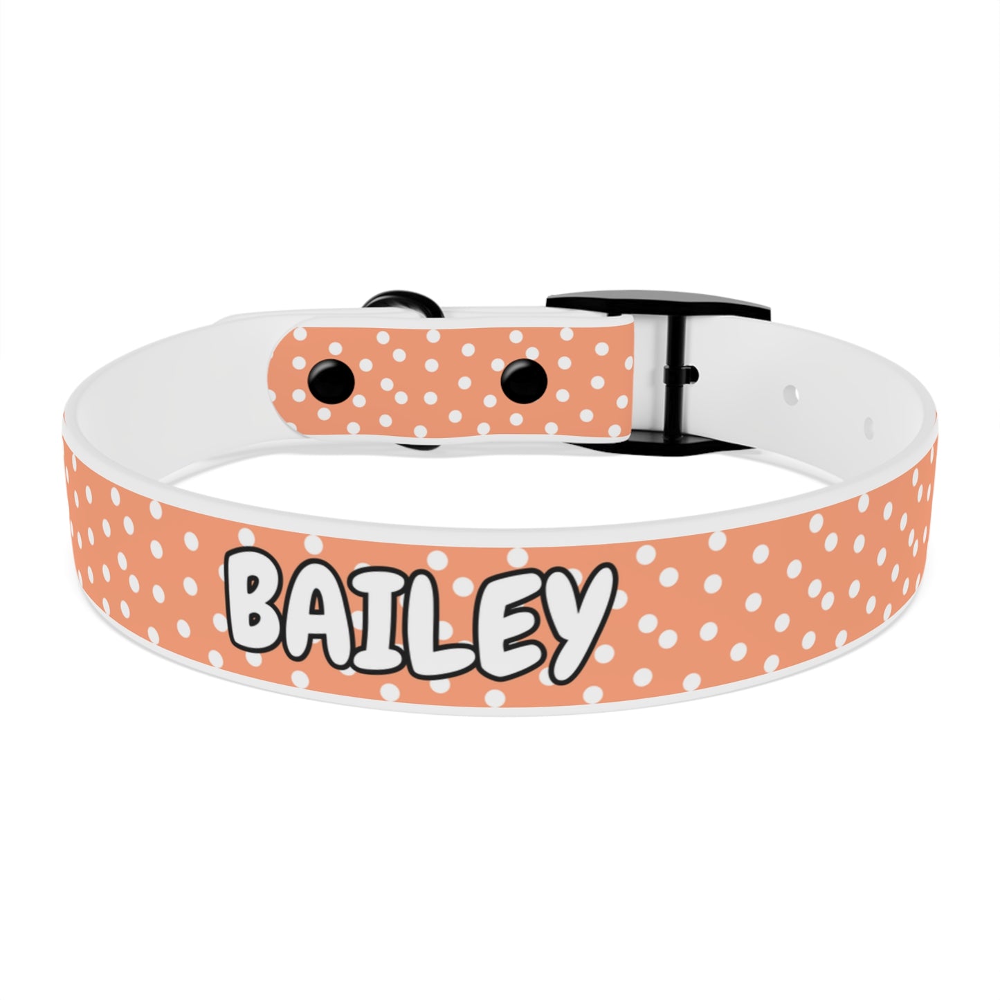 Custom Name Adjustable Pet Collar - Orange