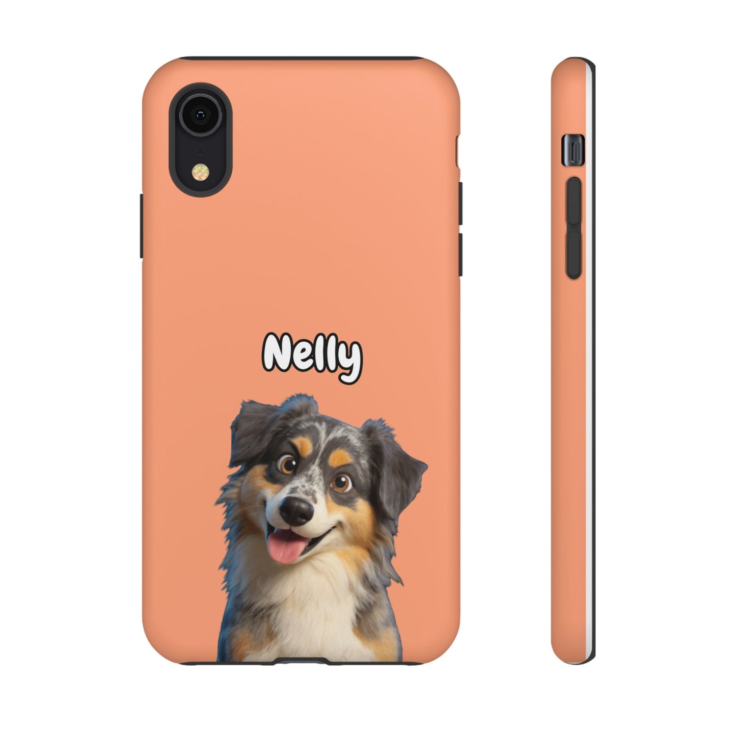 Custom Pet Portrait Tough iPhone Case - Orange