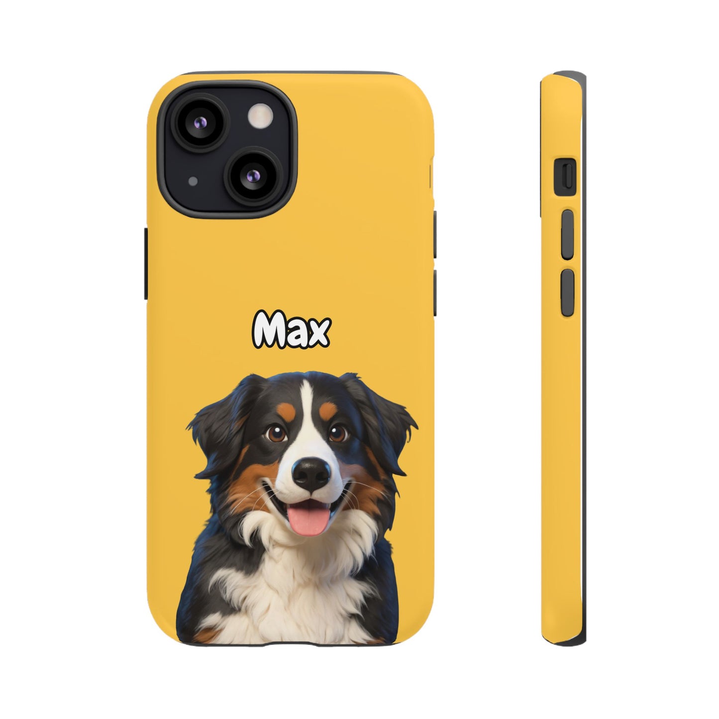 Custom Pet Portrait Tough iPhone Case - Yellow