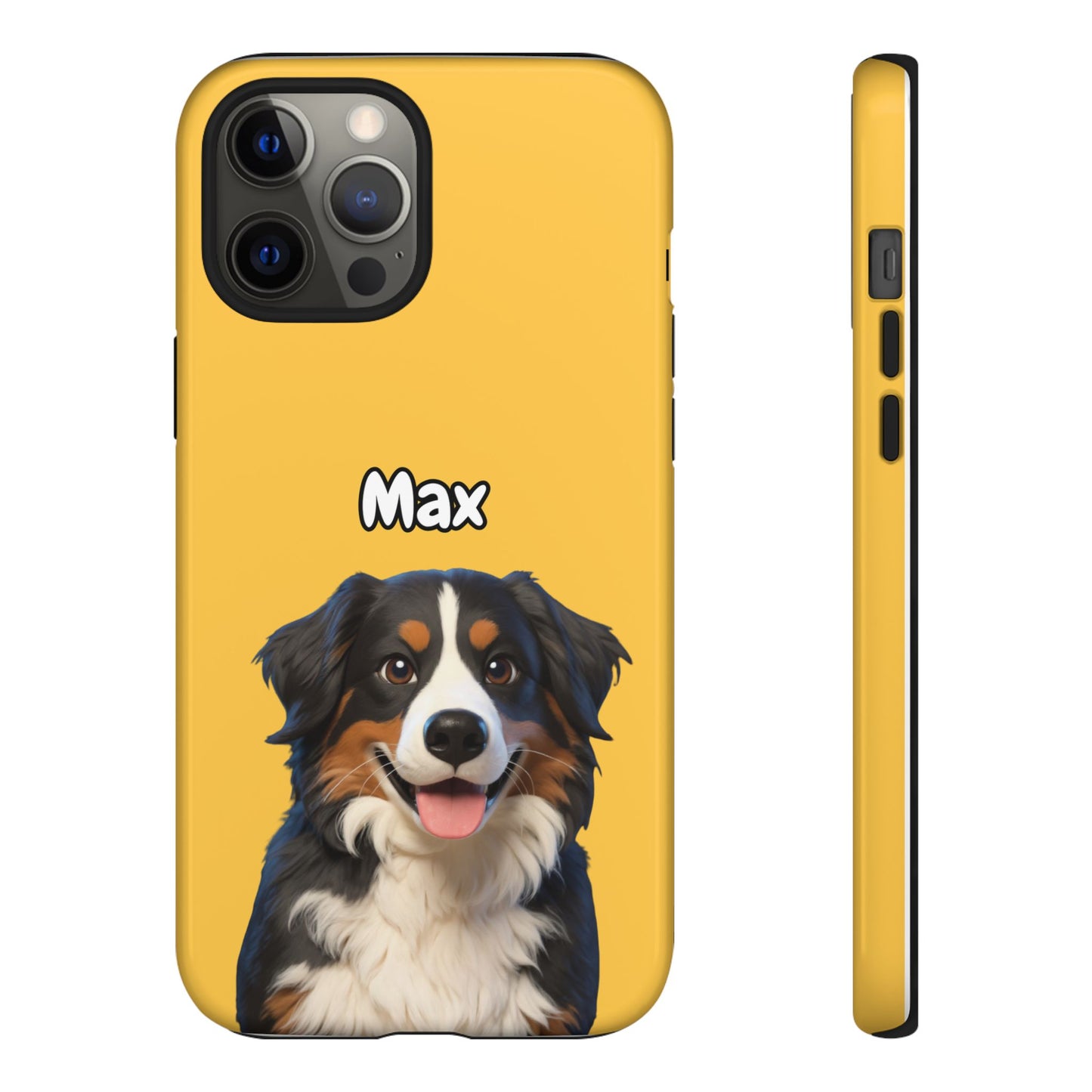 Custom Pet Portrait Tough iPhone Case - Yellow