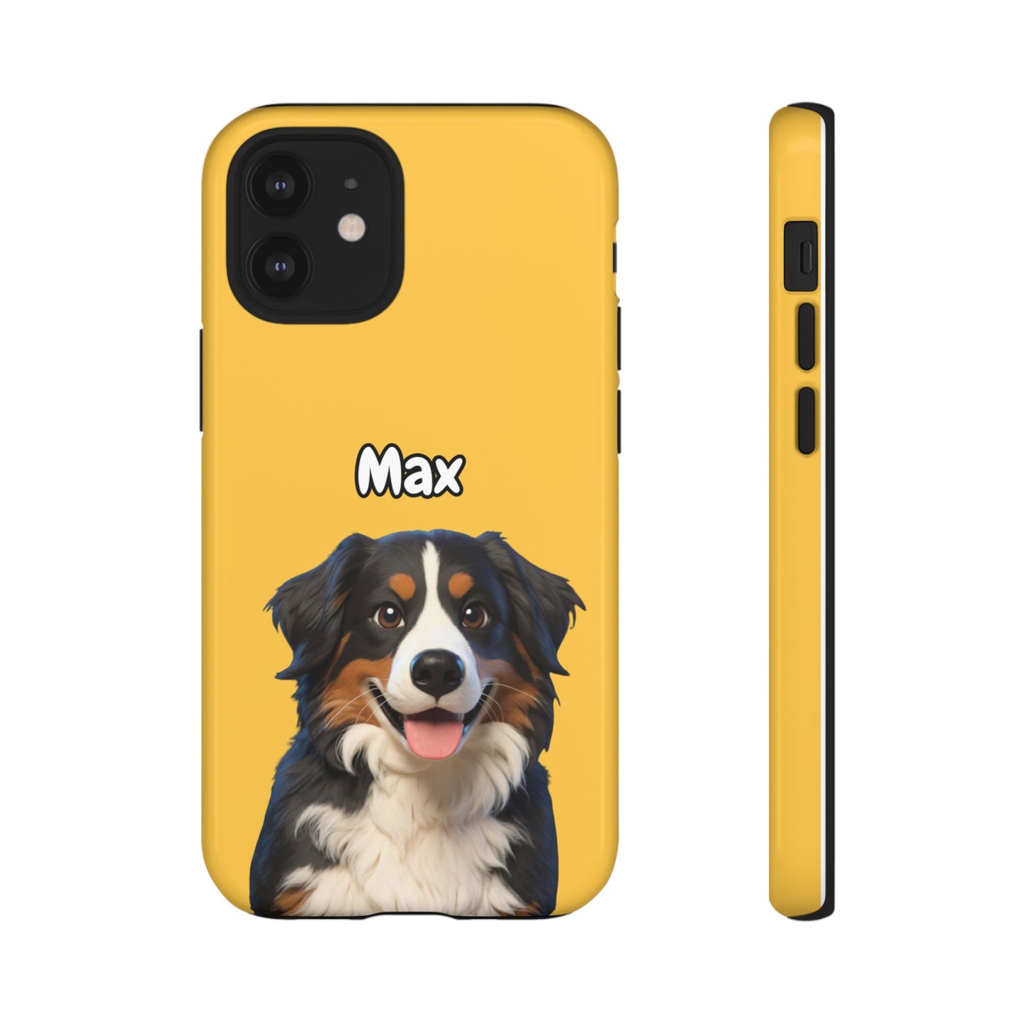Custom Pet Portrait Tough iPhone Case - Yellow