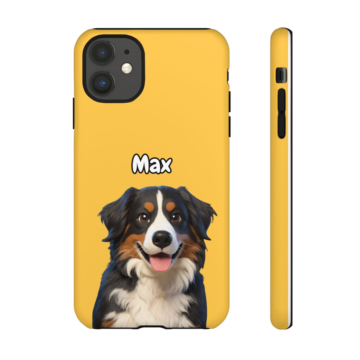 Custom Pet Portrait Tough iPhone Case - Yellow