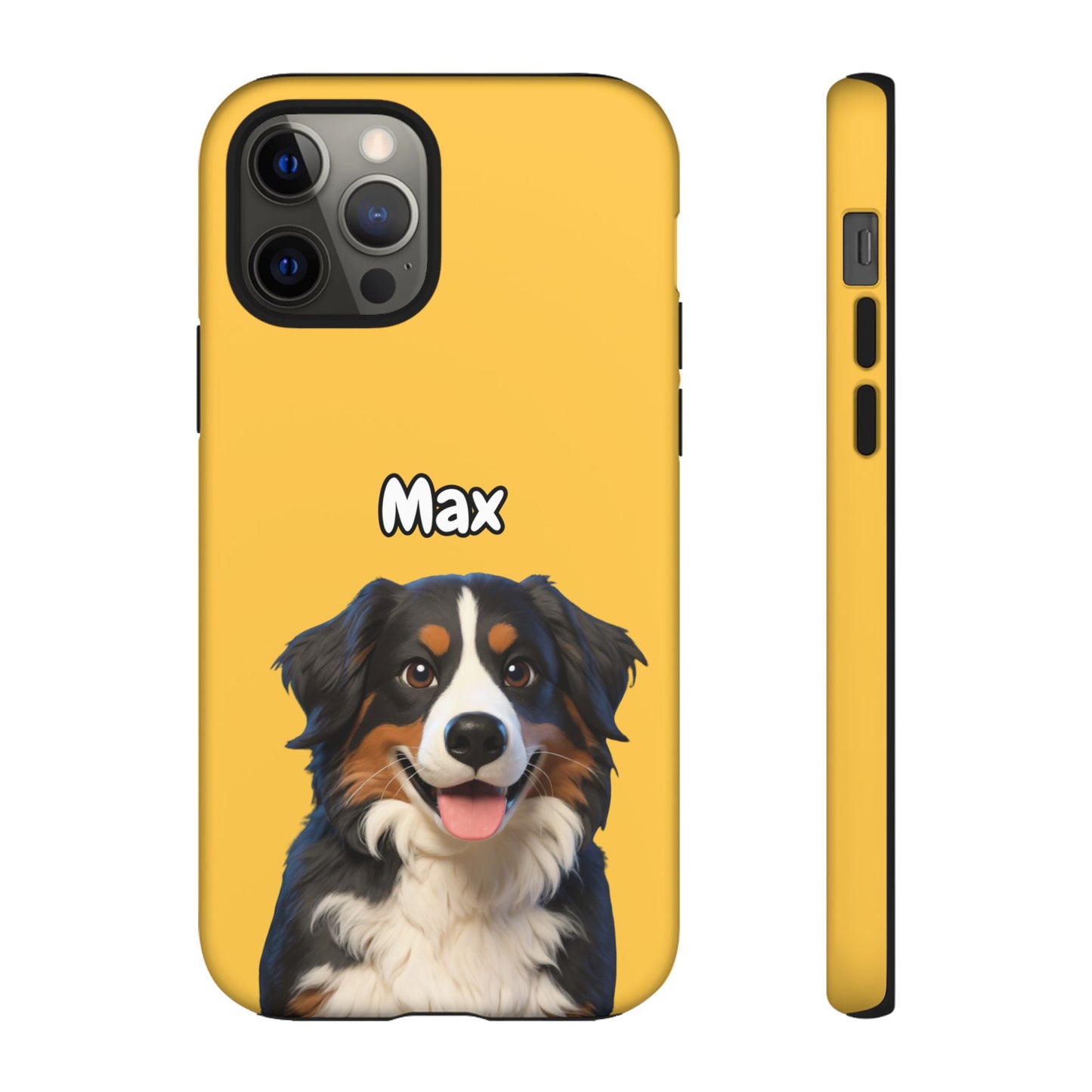 Custom Pet Portrait Tough iPhone Case - Yellow