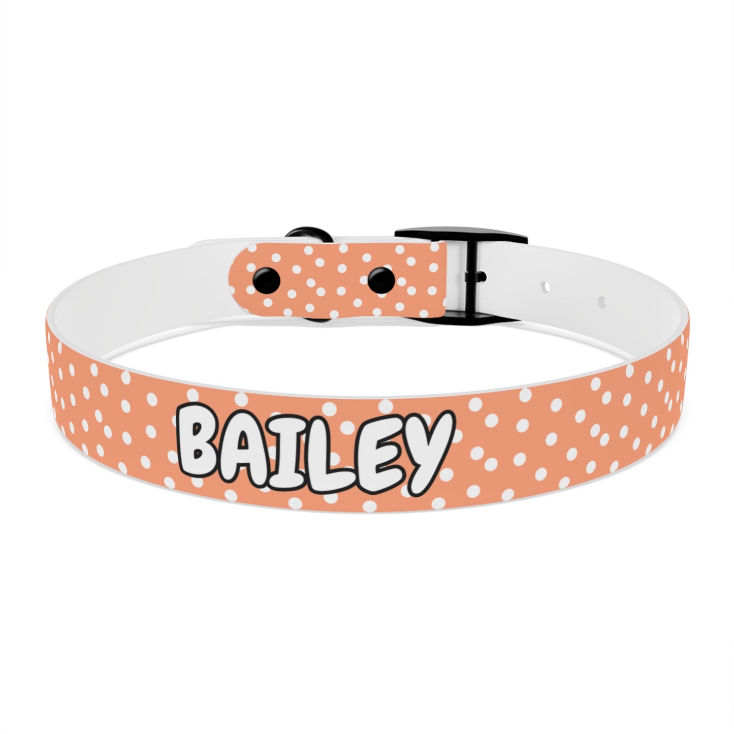 Custom Name Adjustable Pet Collar - Orange