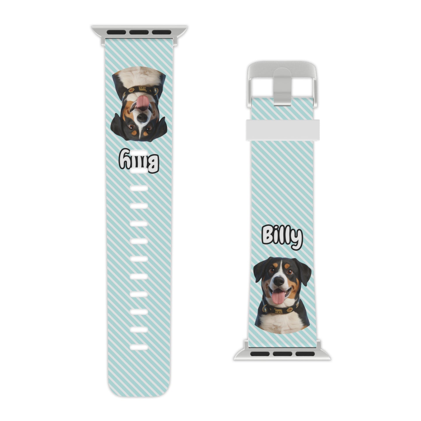 Custom Pet Apple Watch Band – Personalised Dog or Cat Watch Strap with Pet Name & Photo | Gift for Pet Lovers, iWatch Band Series 1–9 SE Ultra
