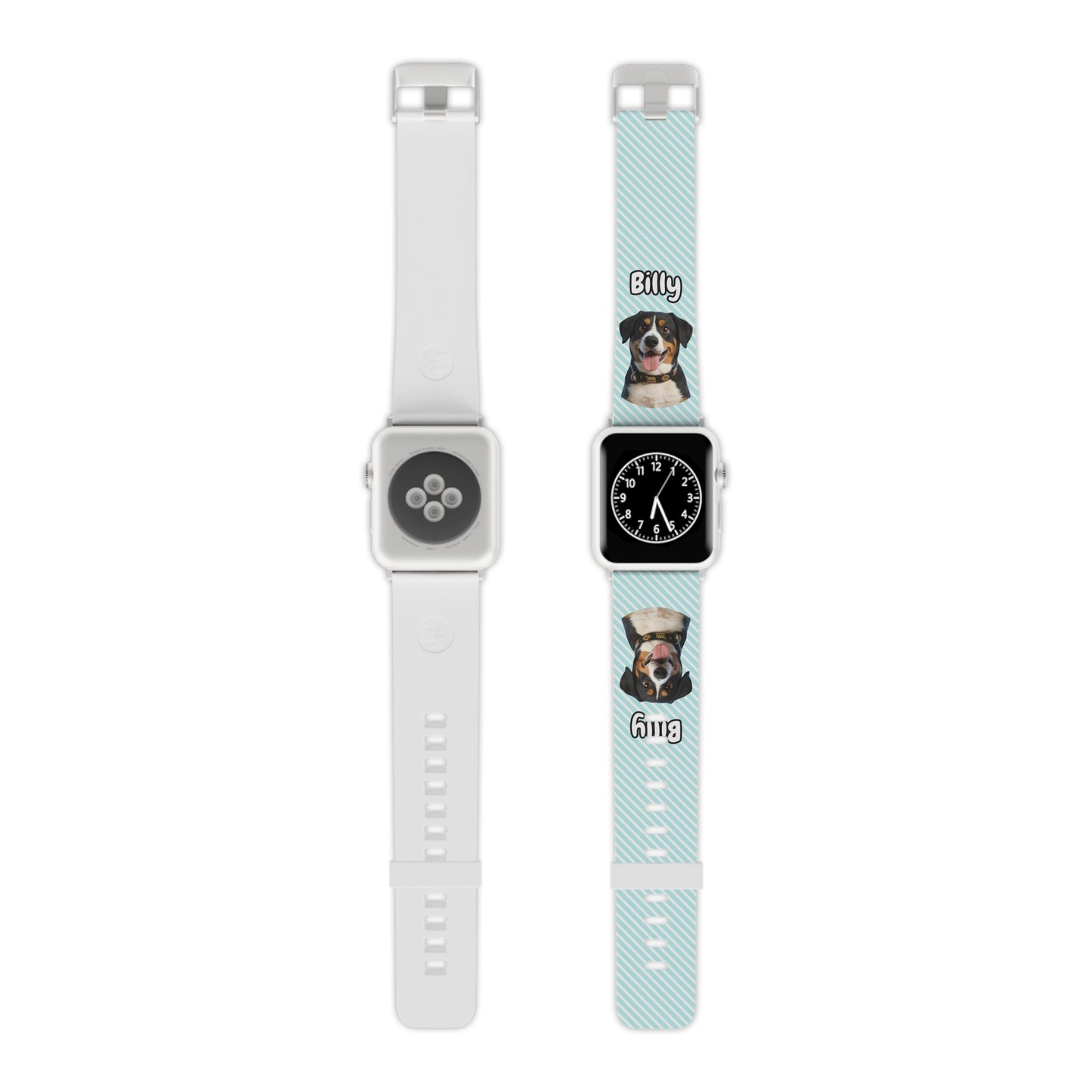 Custom Pet Apple Watch Band – Personalised Dog or Cat Watch Strap with Pet Name & Photo | Gift for Pet Lovers, iWatch Band Series 1–9 SE Ultra