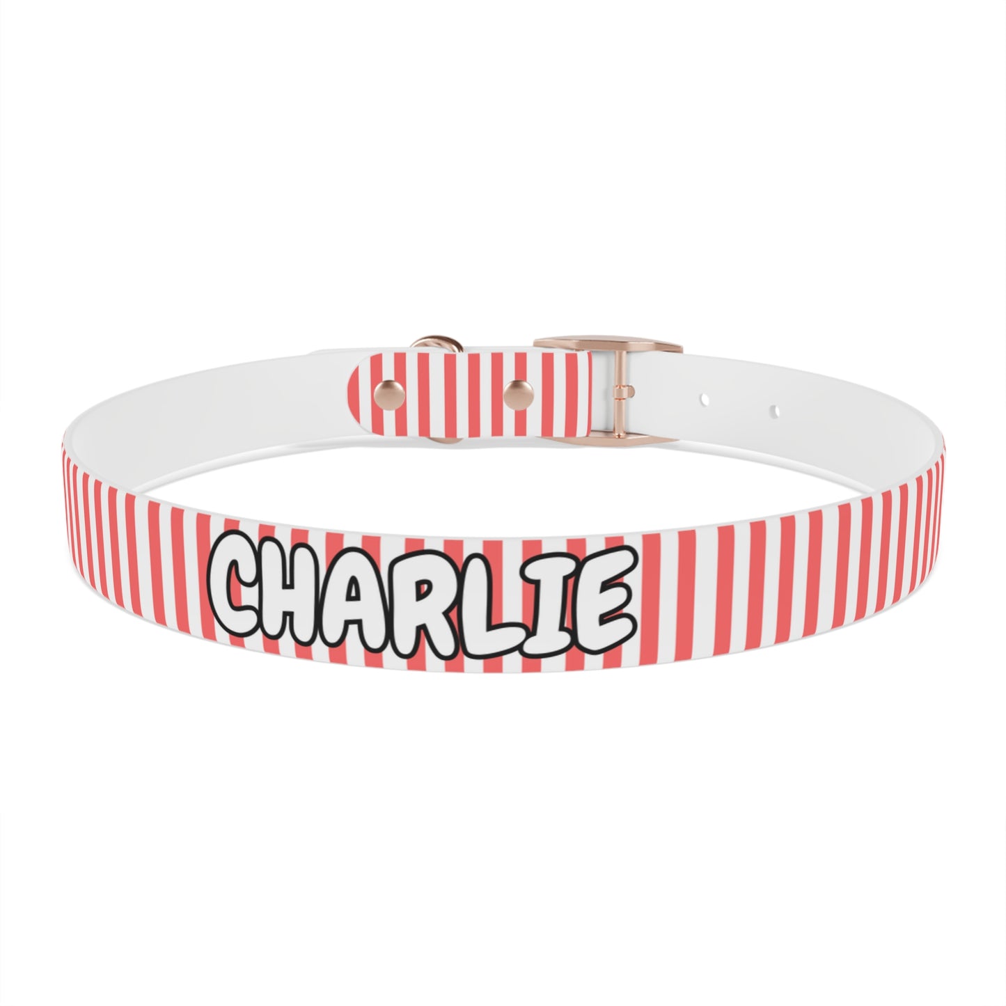 Custom Name Adjustable Pet Collar - Pink