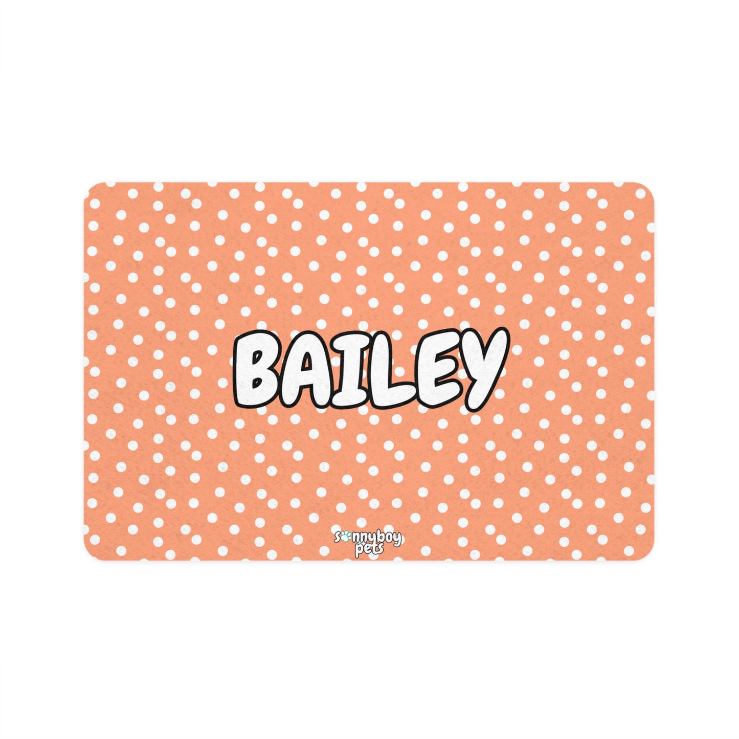 Custom Name Pet Food Mat