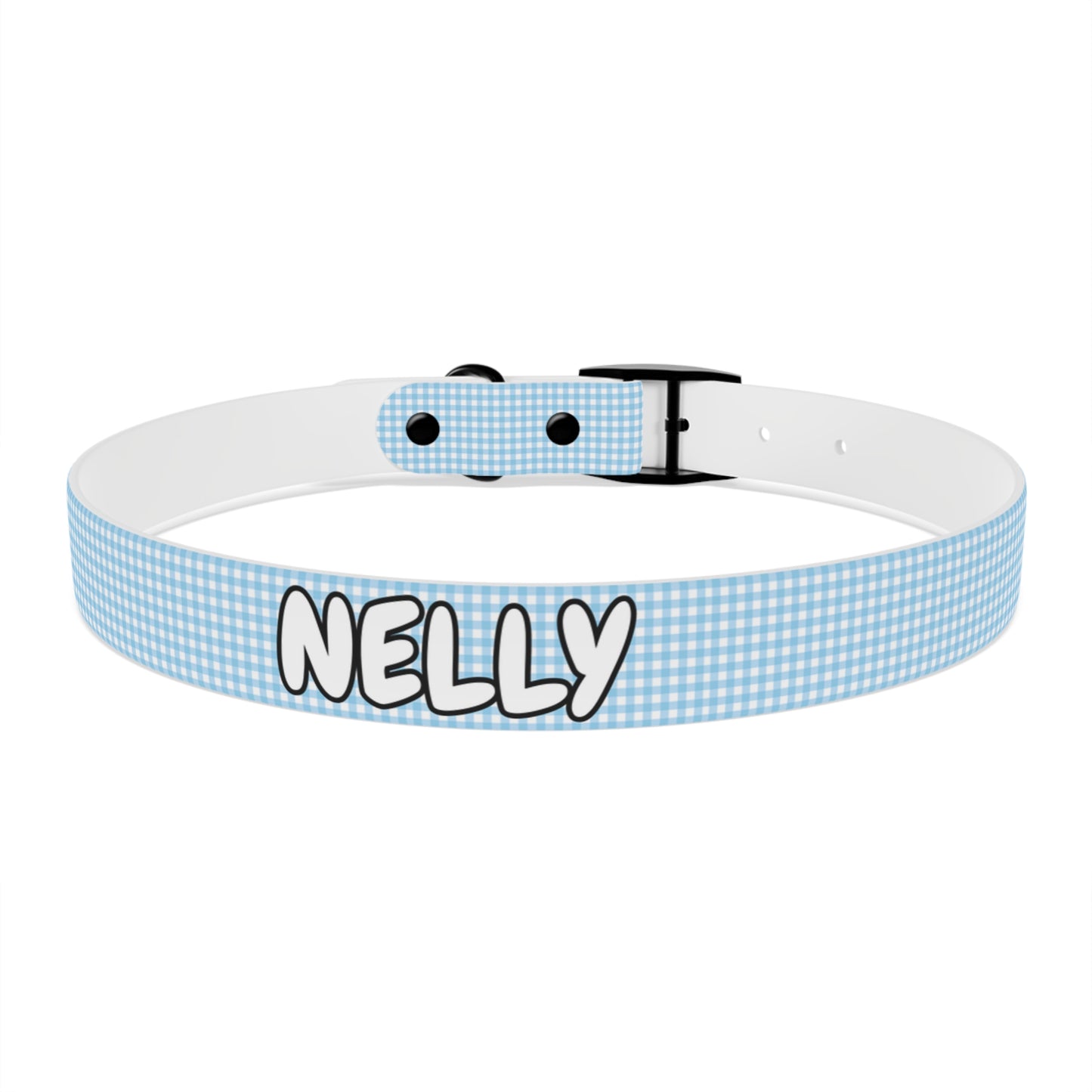 Custom Name Adjustable Pet Collar - Blue