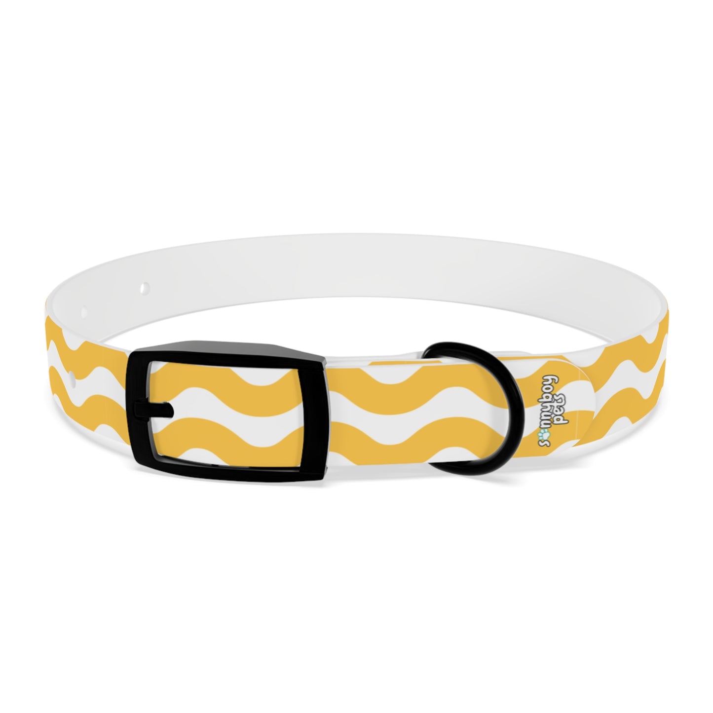 Custom Name Adjustable Pet Collar - Yellow