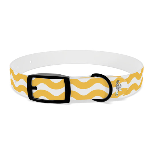 Custom Name Adjustable Pet Collar - Yellow