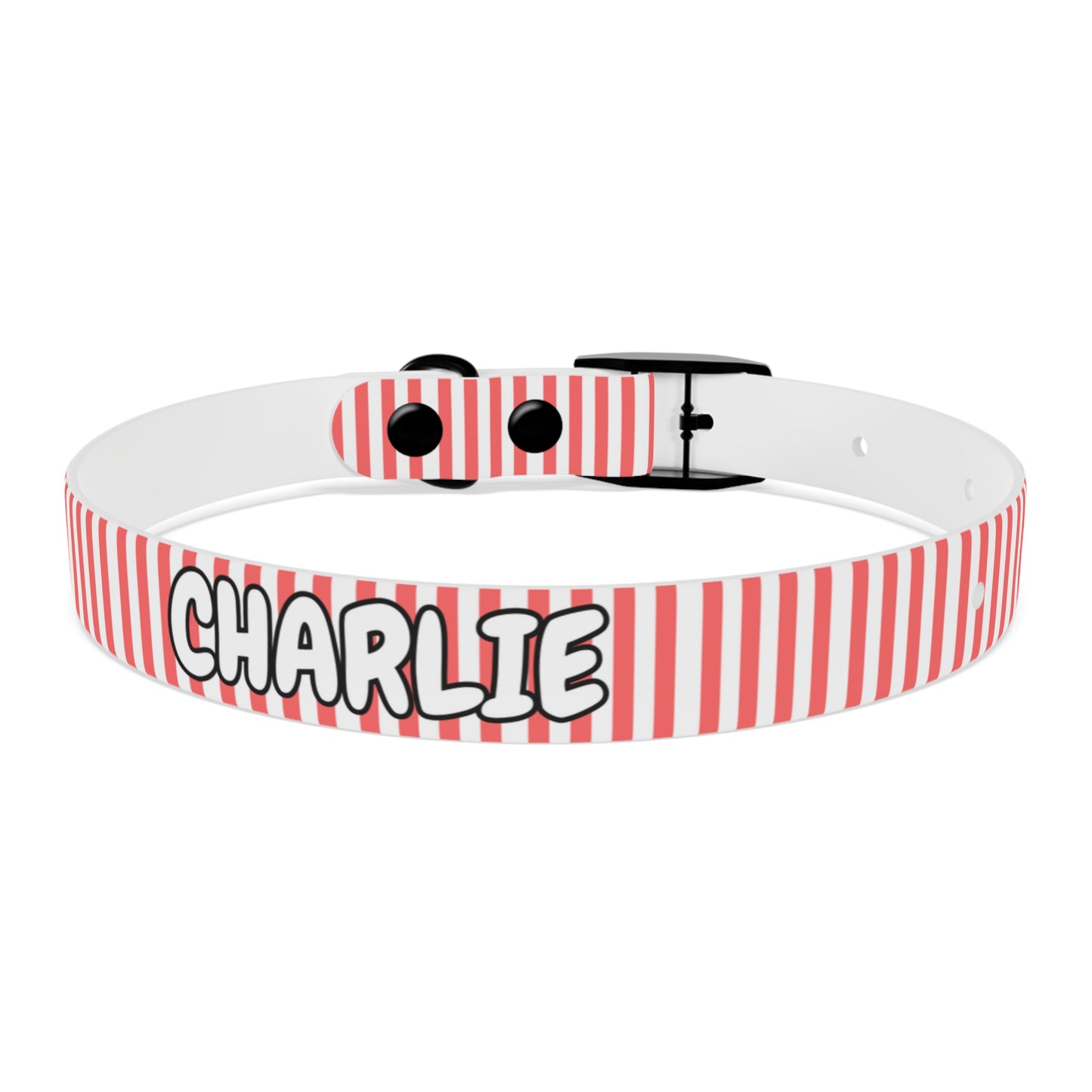 Custom Name Adjustable Pet Collar - Pink