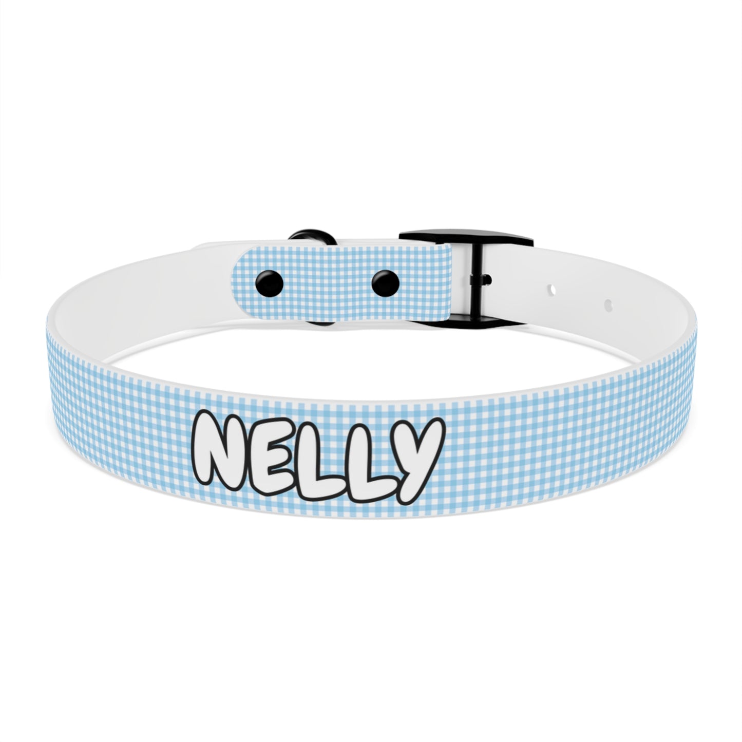 Custom Name Adjustable Pet Collar - Blue