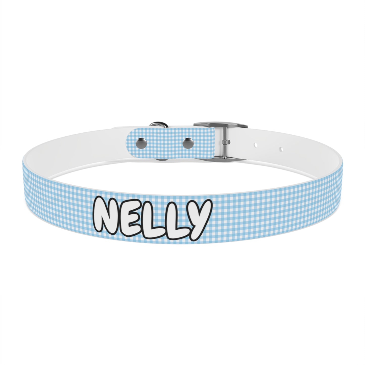 Custom Name Adjustable Pet Collar - Blue