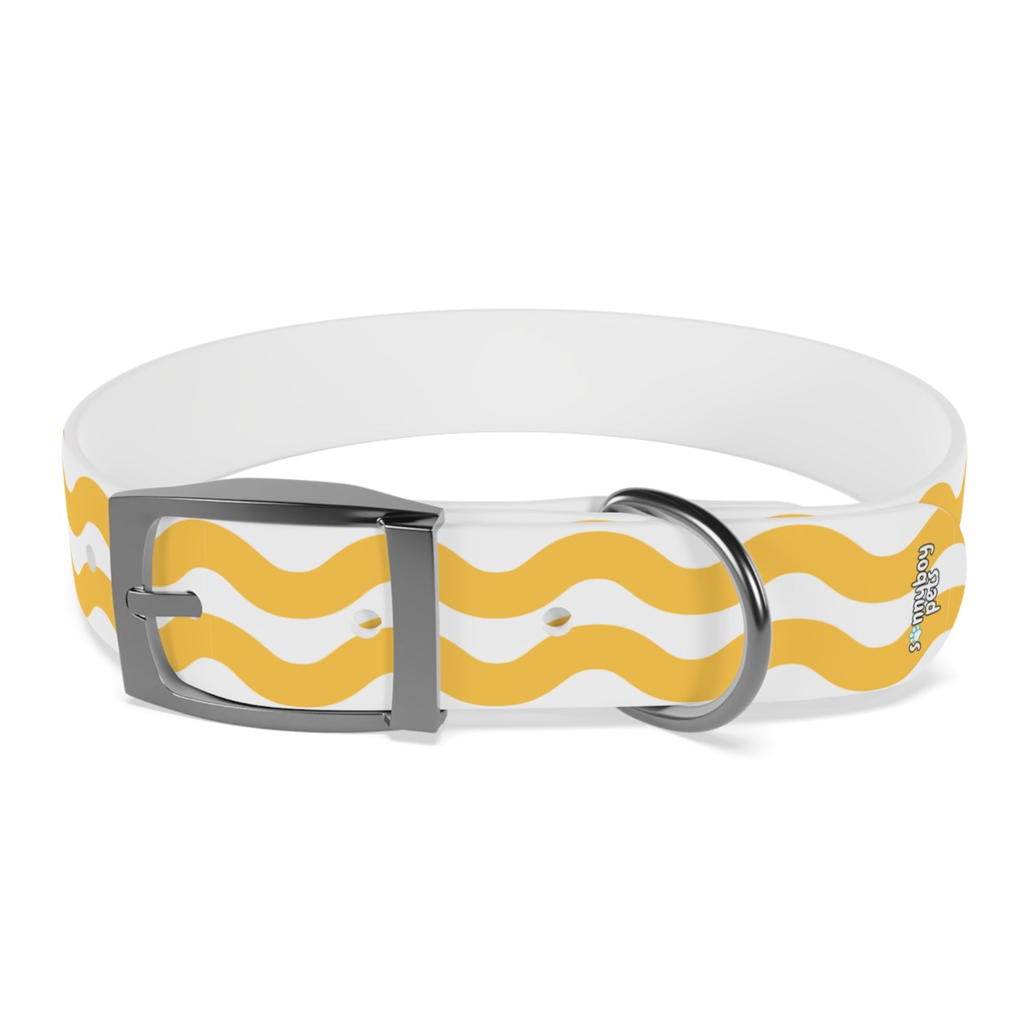 Custom Name Adjustable Pet Collar - Yellow