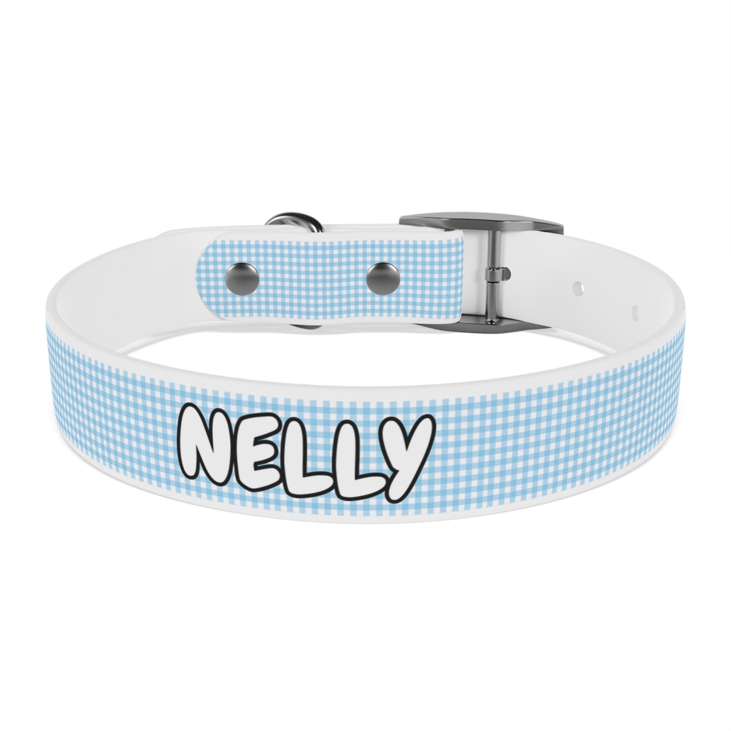 Custom Name Adjustable Pet Collar - Blue