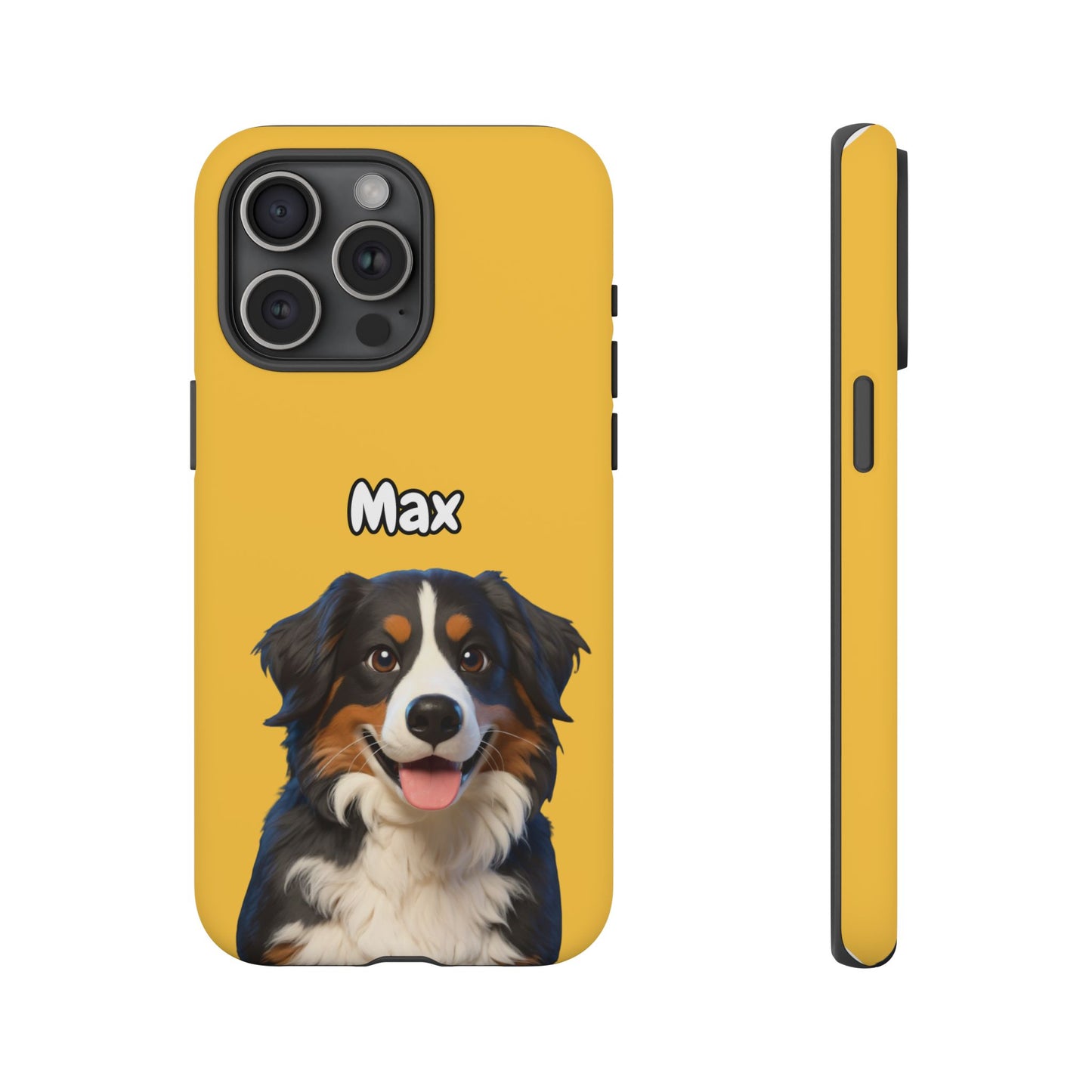 Custom Pet Portrait Tough iPhone Case - Yellow