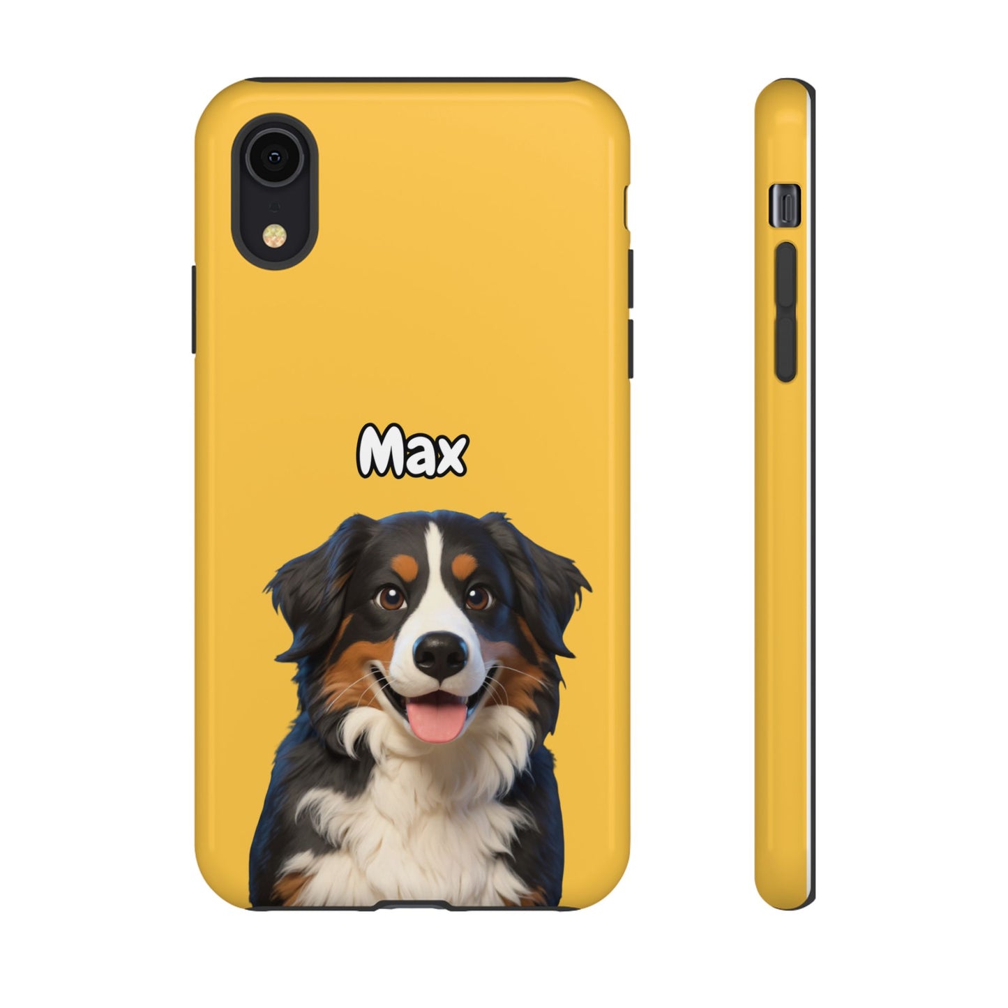Custom Pet Portrait Tough iPhone Case - Yellow