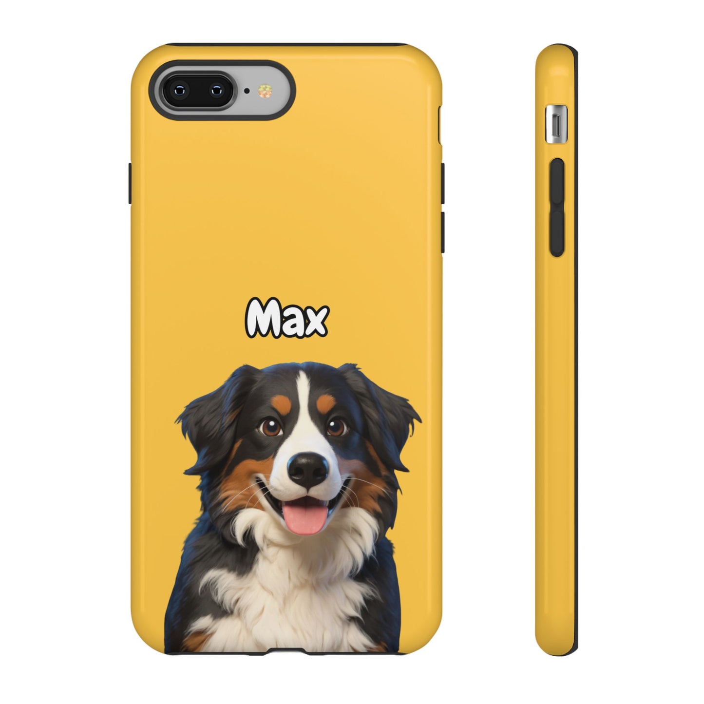 Custom Pet Portrait Tough iPhone Case - Yellow