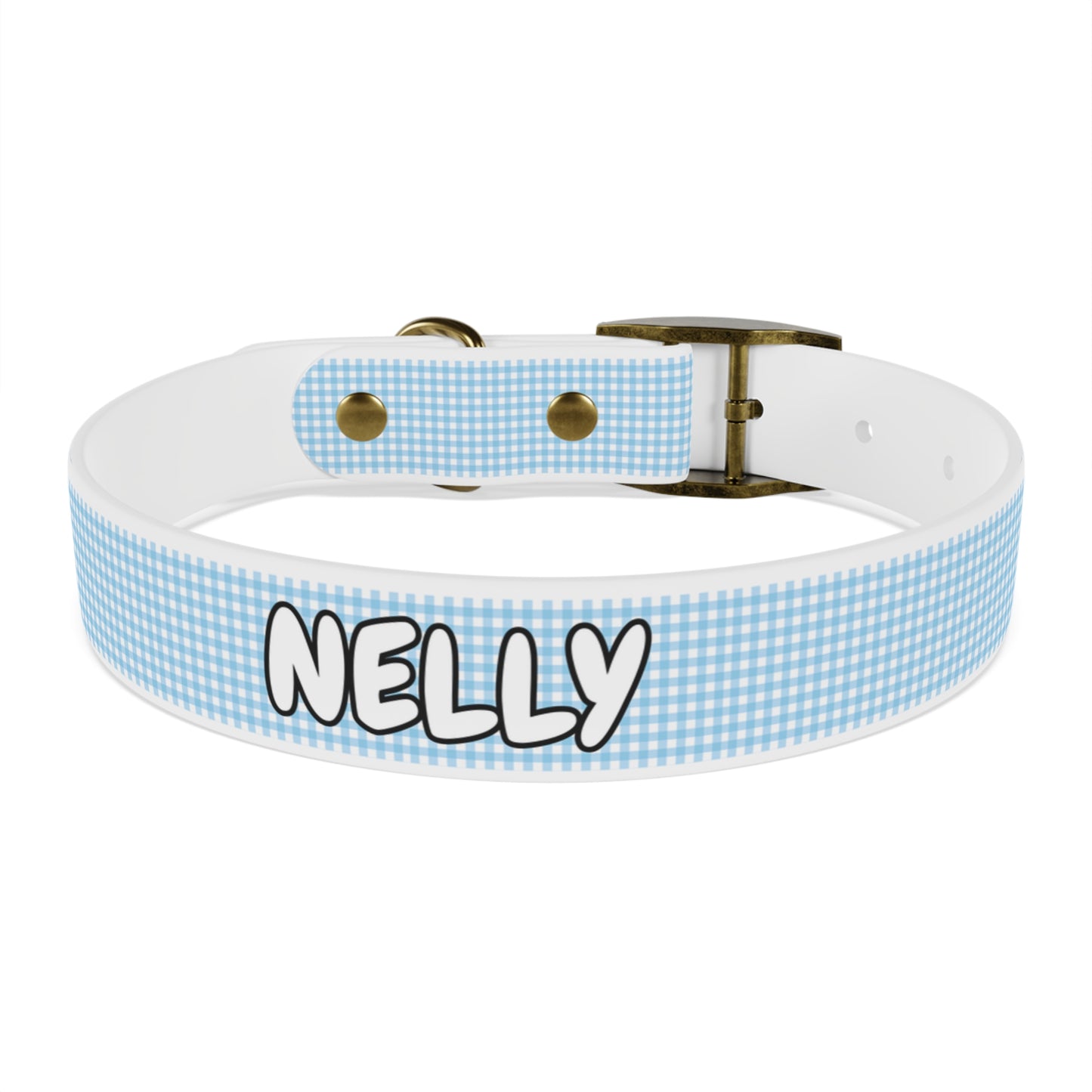 Custom Name Adjustable Pet Collar - Blue