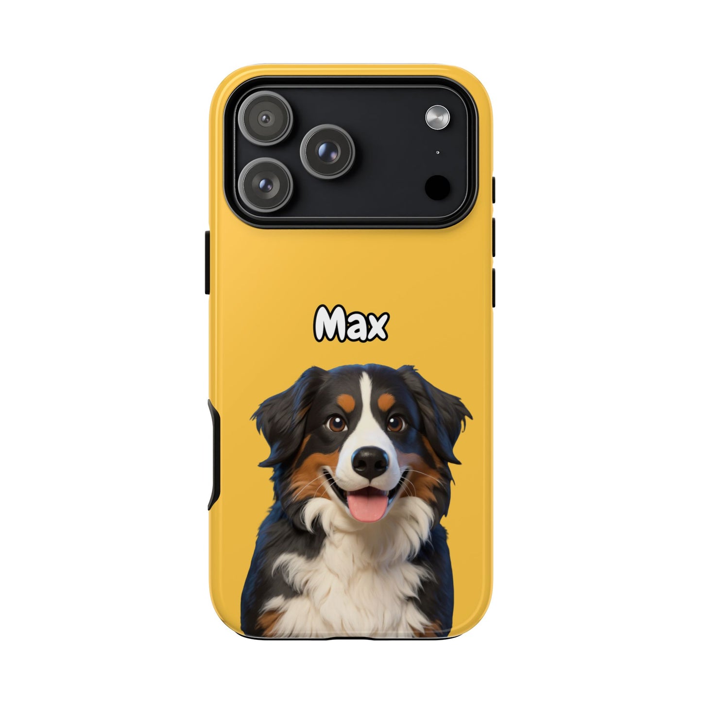 Custom Pet Portrait Tough iPhone Case - Yellow