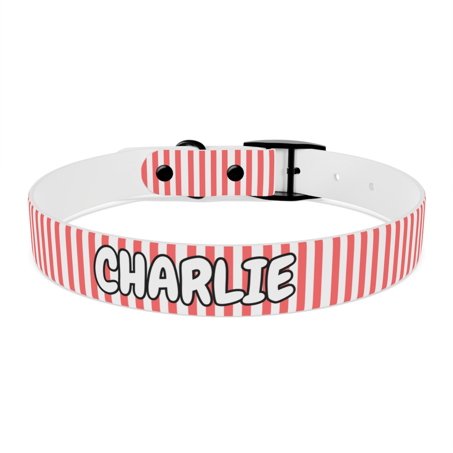 Custom Name Adjustable Pet Collar - Pink