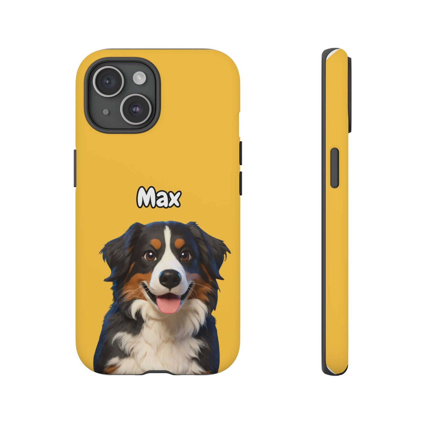 Custom Pet Portrait Tough iPhone Case - Yellow