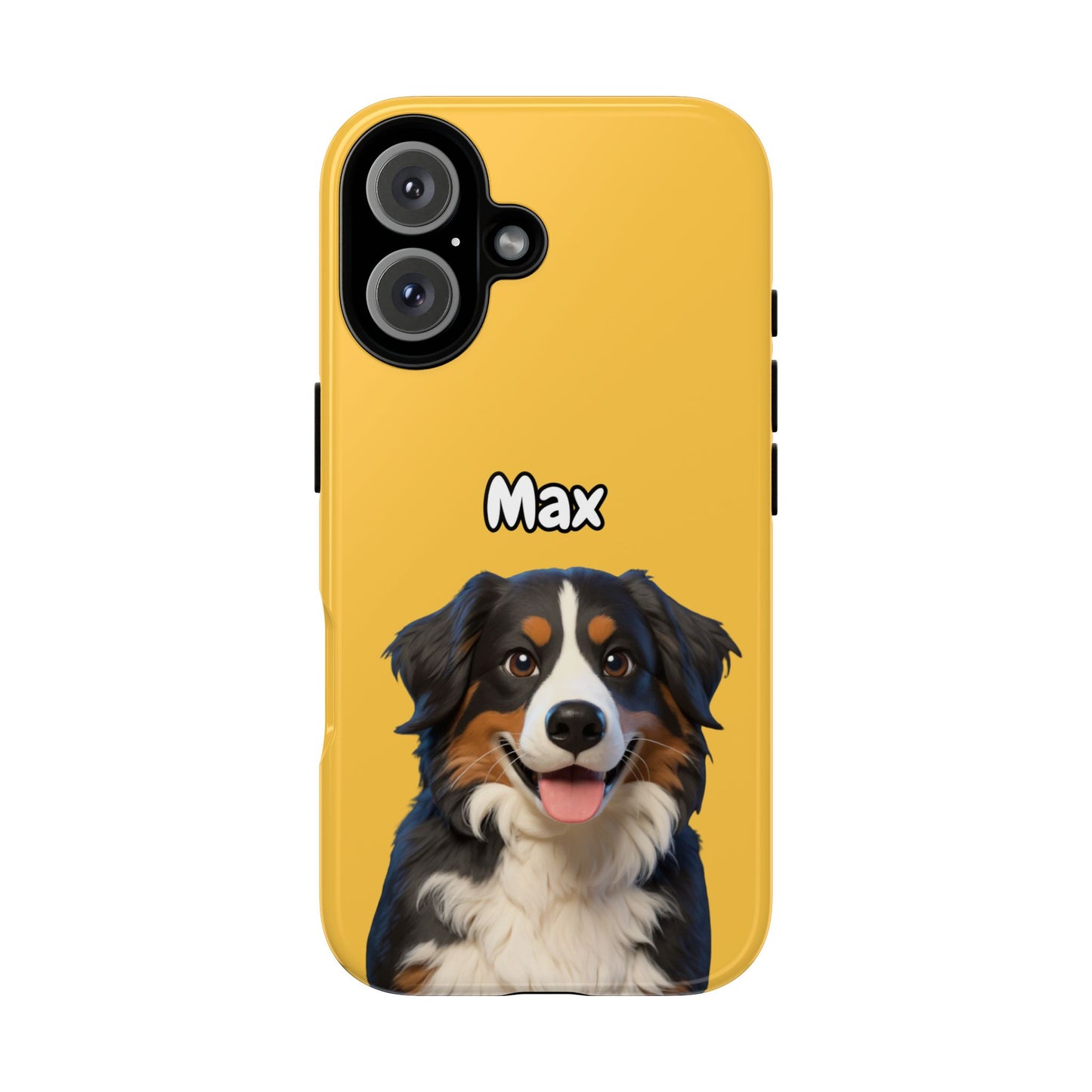 Custom Pet Portrait Tough iPhone Case - Yellow