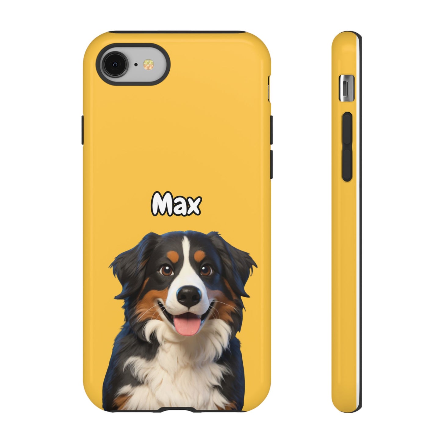 Custom Pet Portrait Tough iPhone Case - Yellow