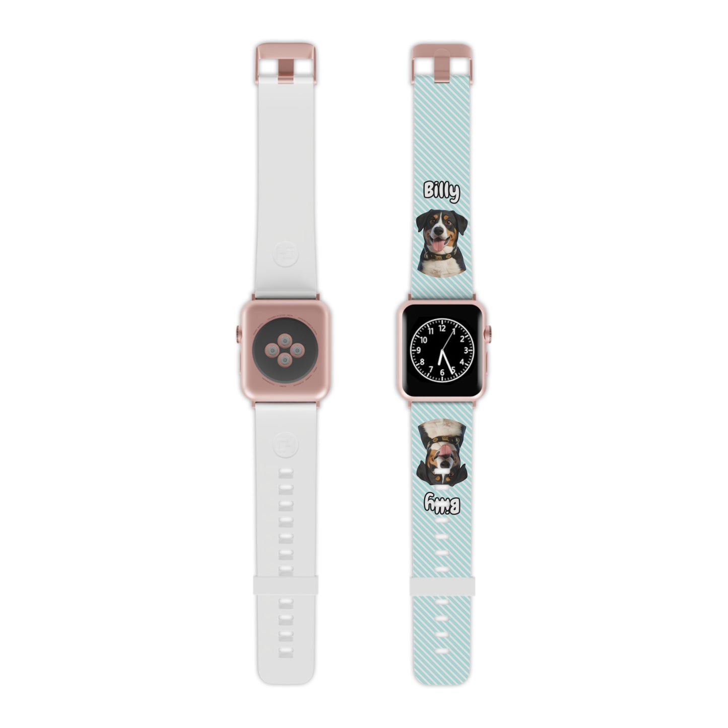 Custom Pet Apple Watch Band – Personalised Dog or Cat Watch Strap with Pet Name & Photo | Gift for Pet Lovers, iWatch Band Series 1–9 SE Ultra