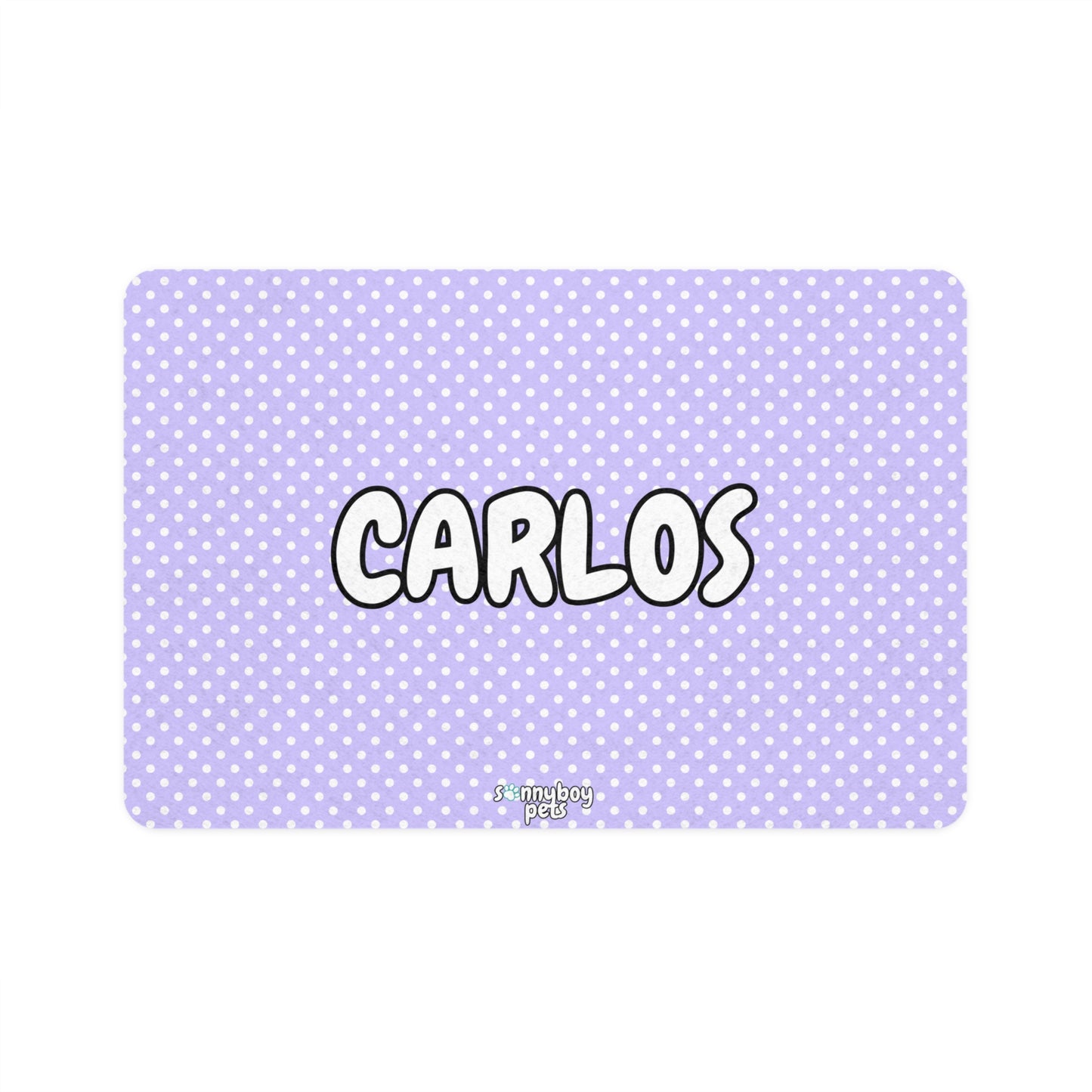 Custom Name Pet Food Mat