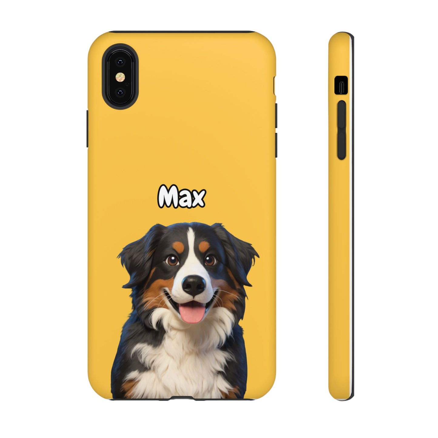 Custom Pet Portrait Tough iPhone Case - Yellow