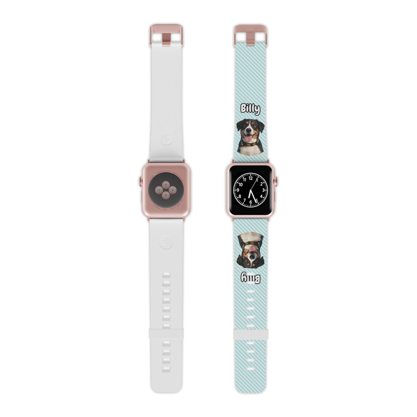 Custom Pet Apple Watch Band – Personalised Dog or Cat Watch Strap with Pet Name & Photo | Gift for Pet Lovers, iWatch Band Series 1–9 SE Ultra