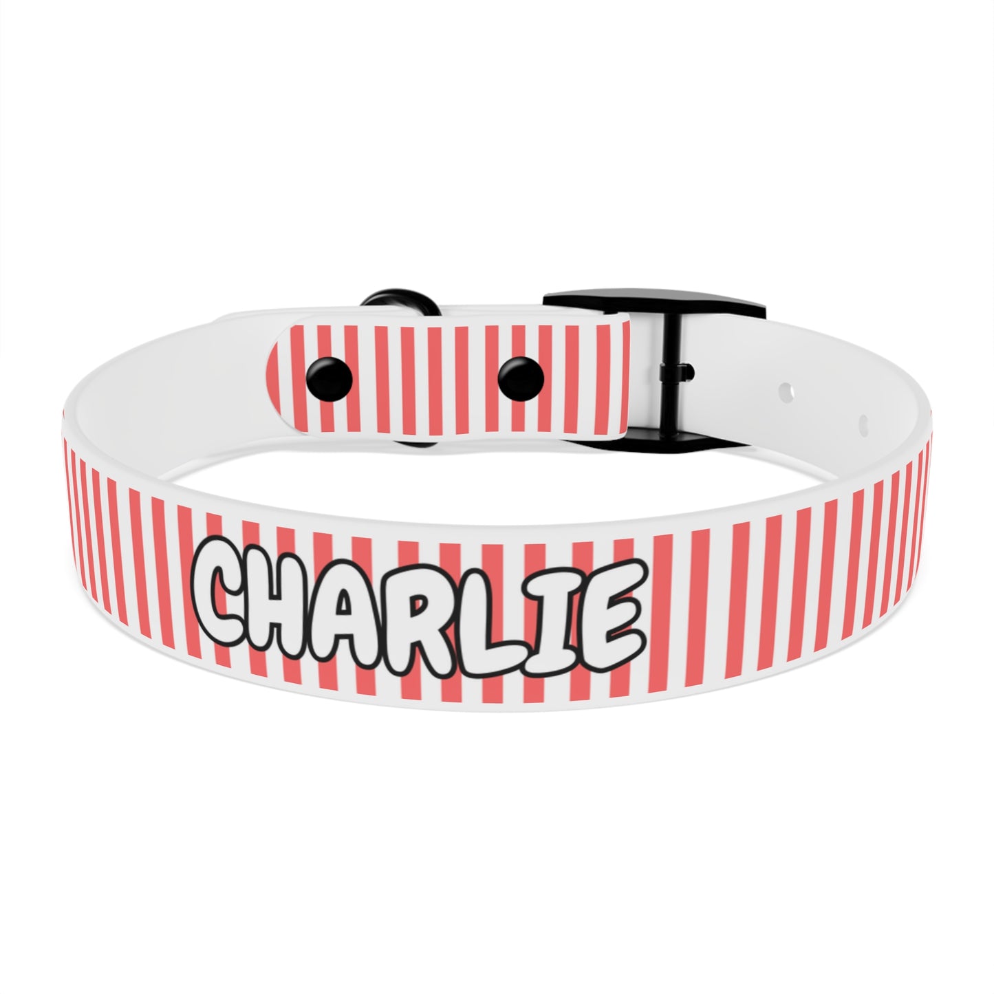 Custom Name Adjustable Pet Collar - Pink